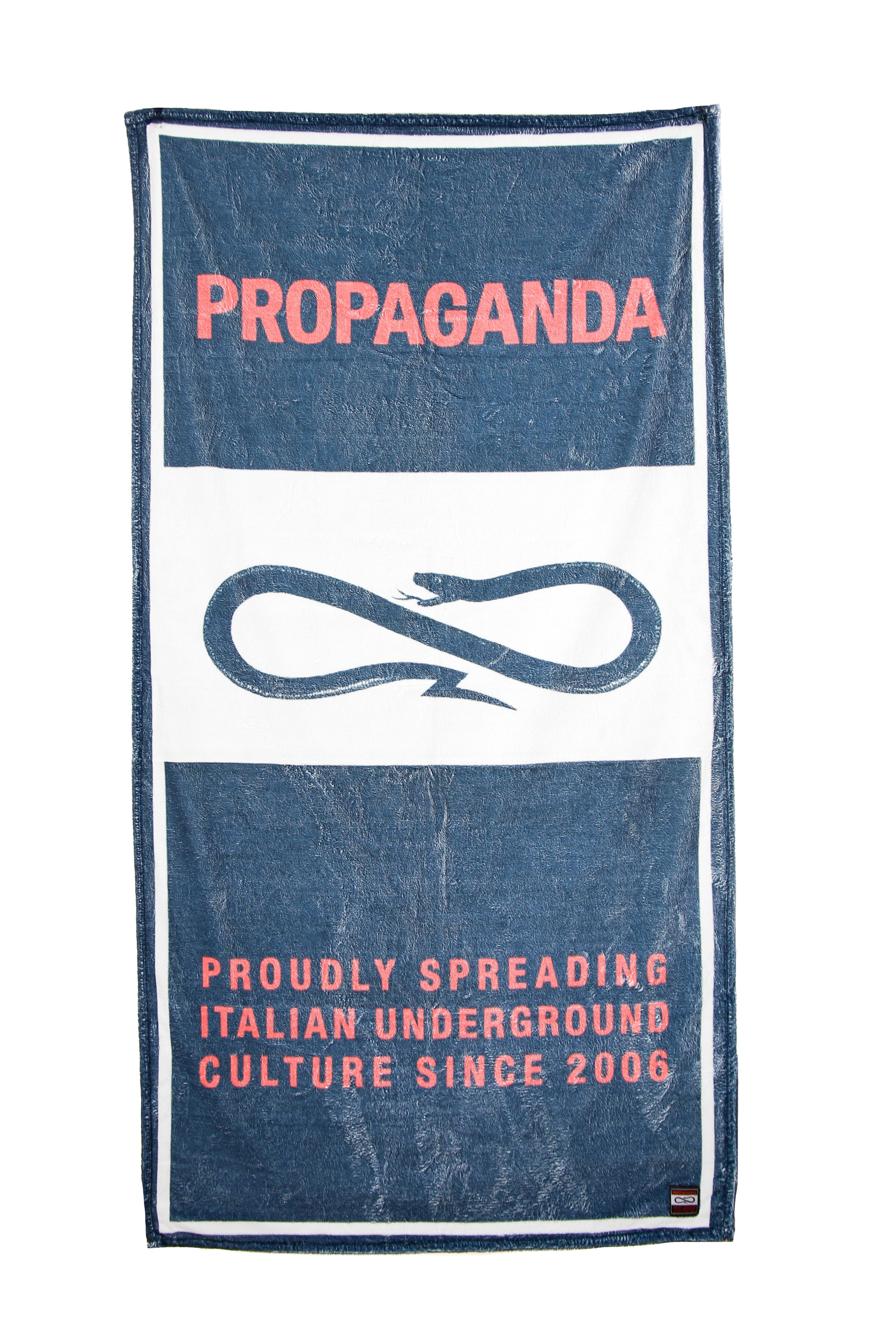 Propaganda, Asciugamano Uomo Label Beach Towel, Black