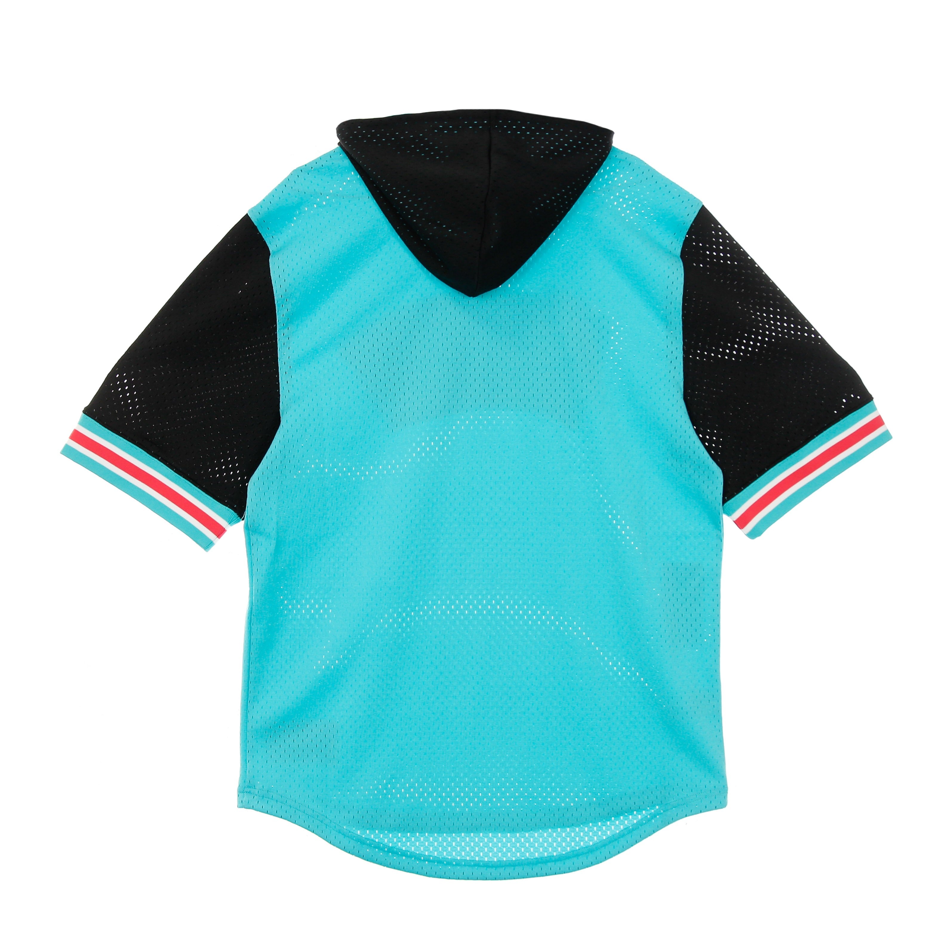 Mitchell & Ness, Felpa Leggera Cappuccio Manica Corta Uomo Nba Buzzer Beater Mesh Hoody Hardwood Classics  Saaspu, 