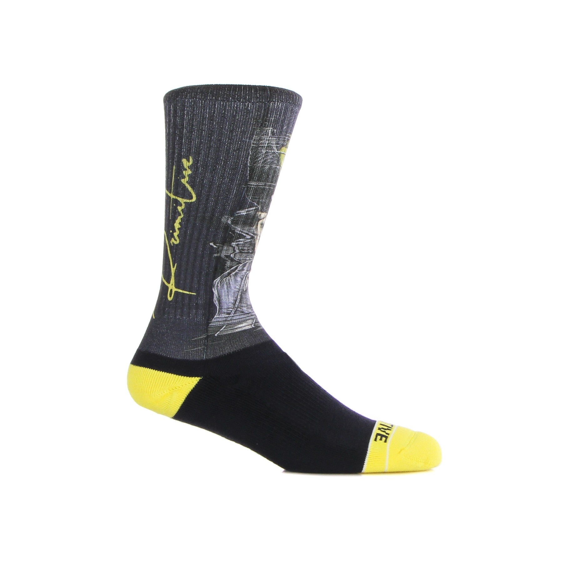 Primitive, Calza Media Uomo Wolverine Sock, Black/yellow