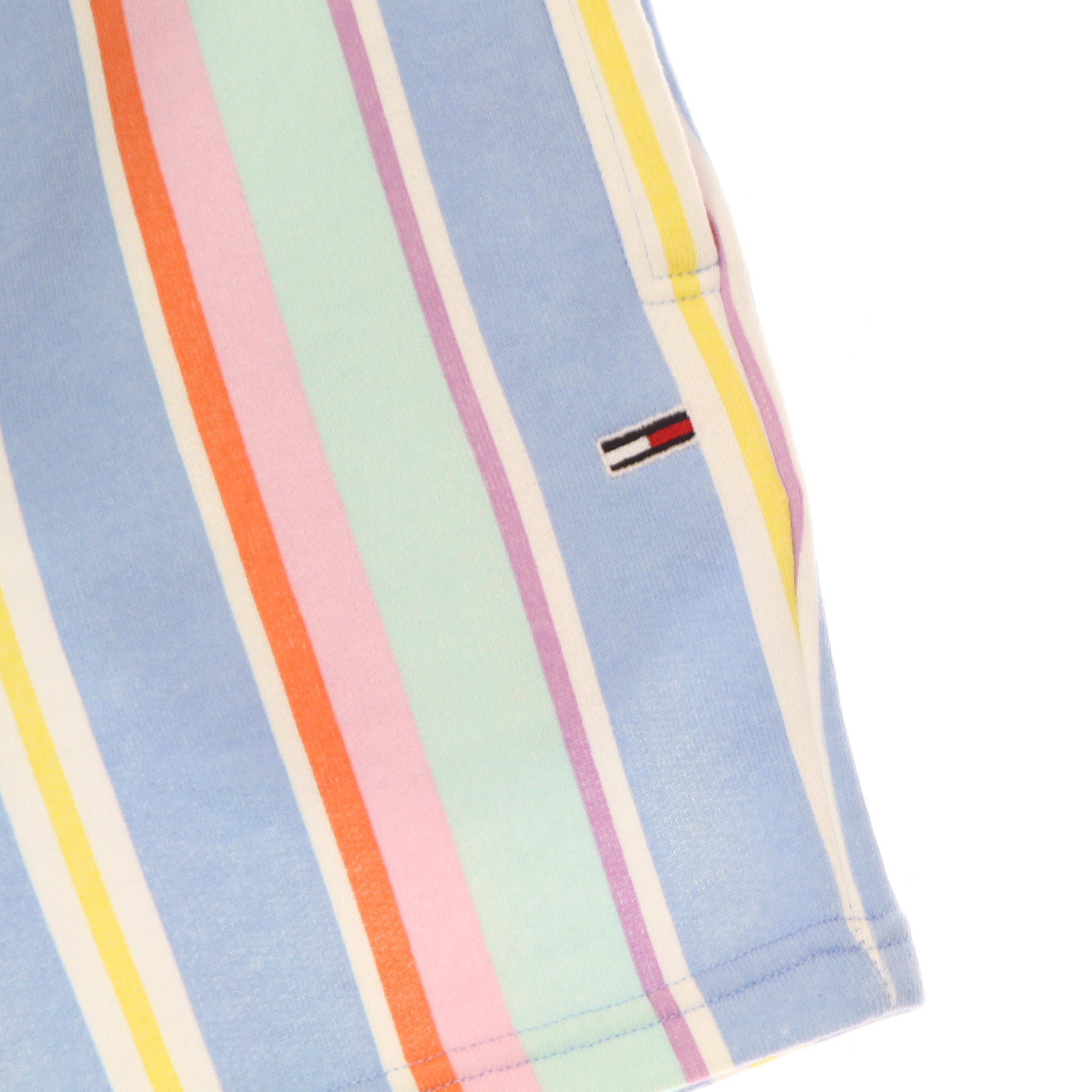 Tommy Hilfiger, Pantaloncino Uomo Pastel Mixed Vertical Stripe Sweat Shorts, 