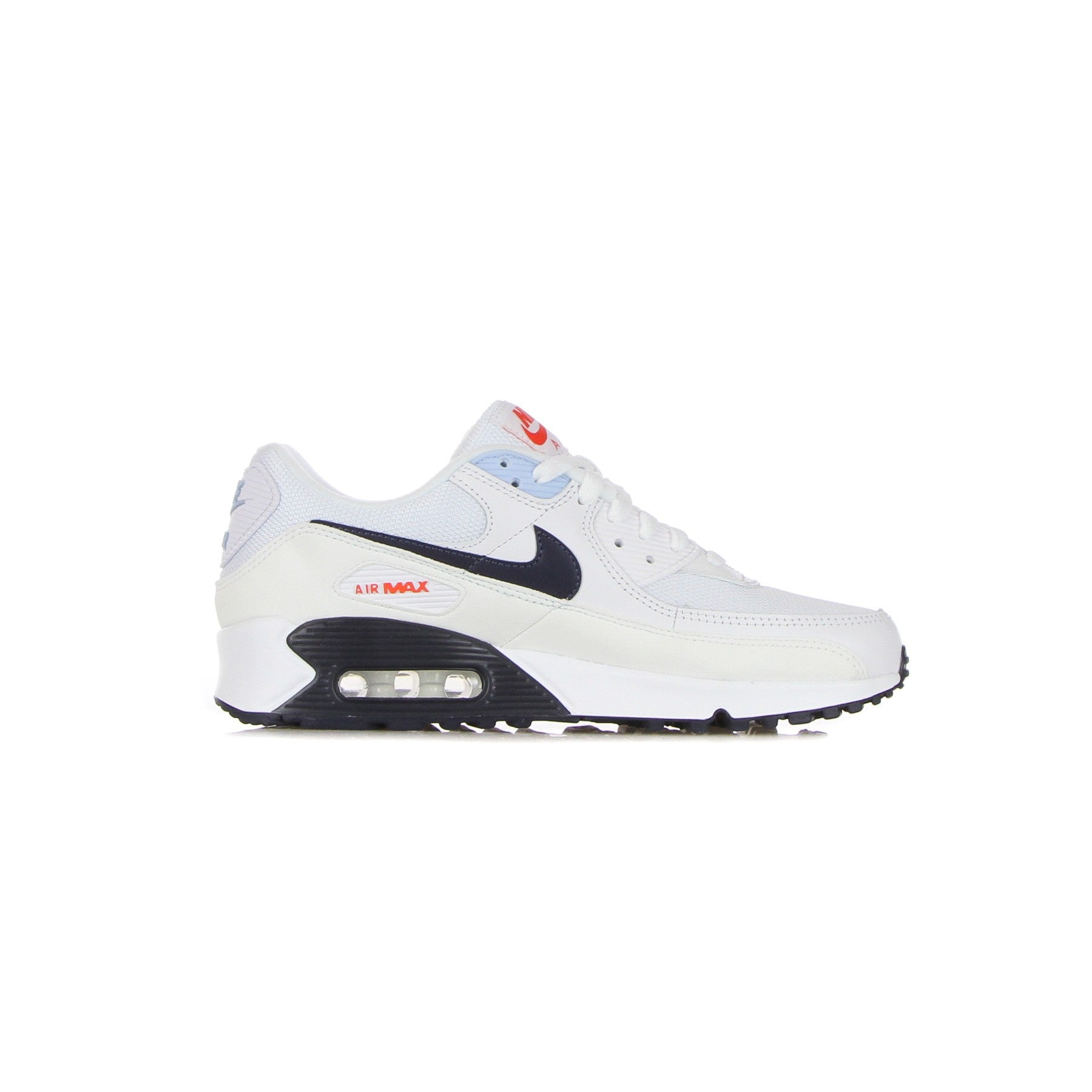 Air Max 90 White/midnight Navy/chile Red Men's Low Shoe