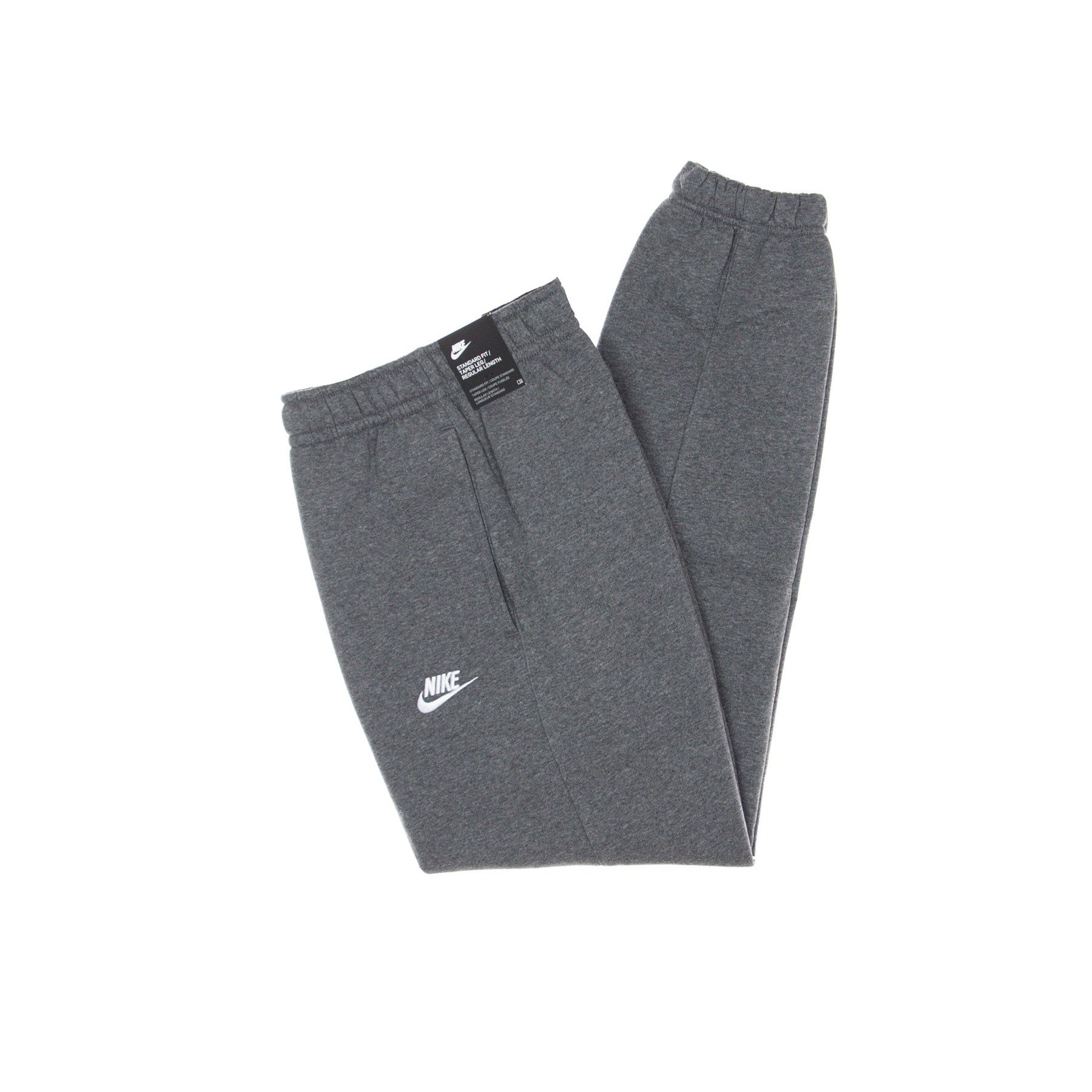 Men's Sportswear Club Fleece Tracksuit Pants Charcoal Heather/anthracite/white