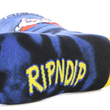 Ripndip, Calza Media Uomo Nermby Socks, Blue Lightning Wash