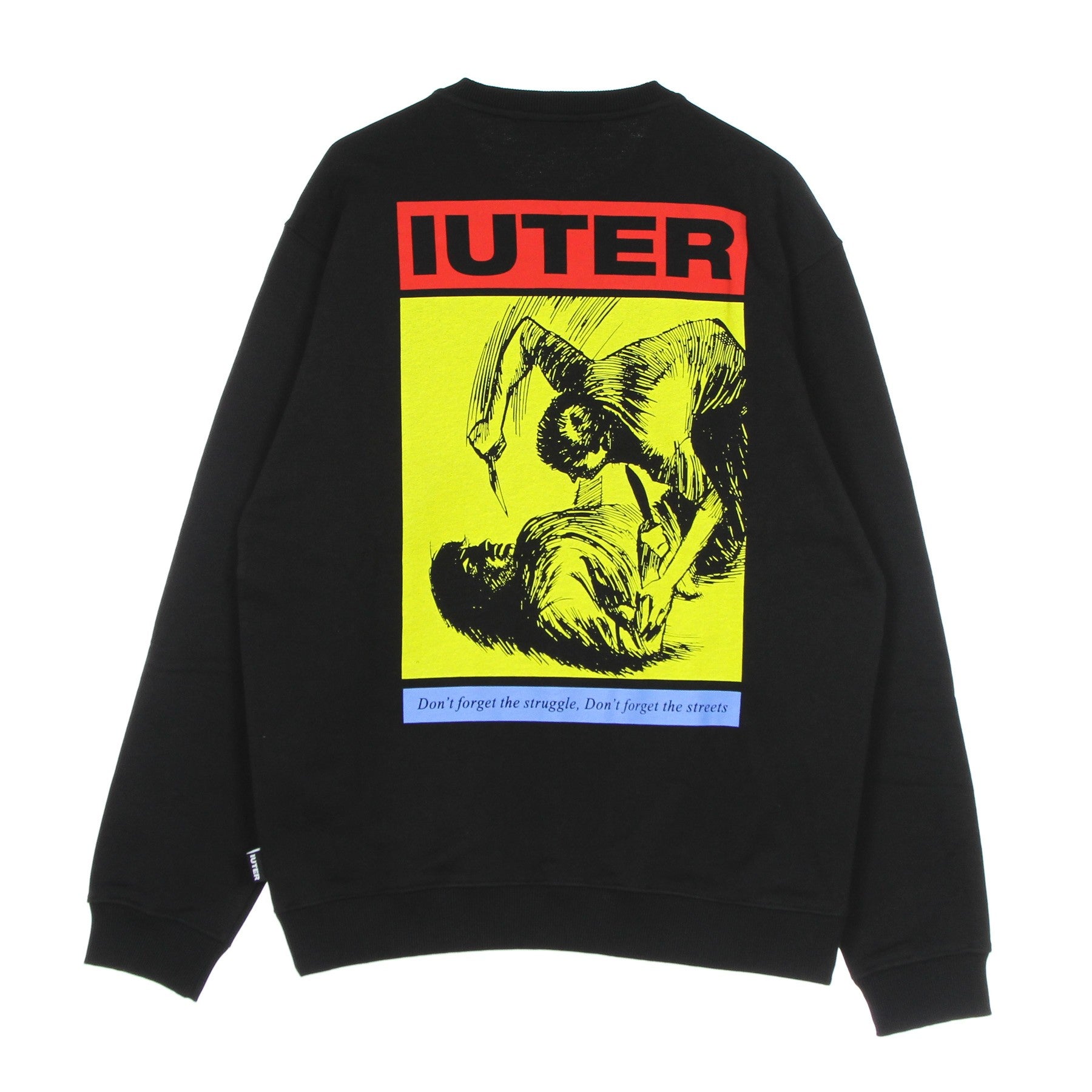 Iuter, Felpa Leggera Girocollo Uomo Struggle Crewneck, 