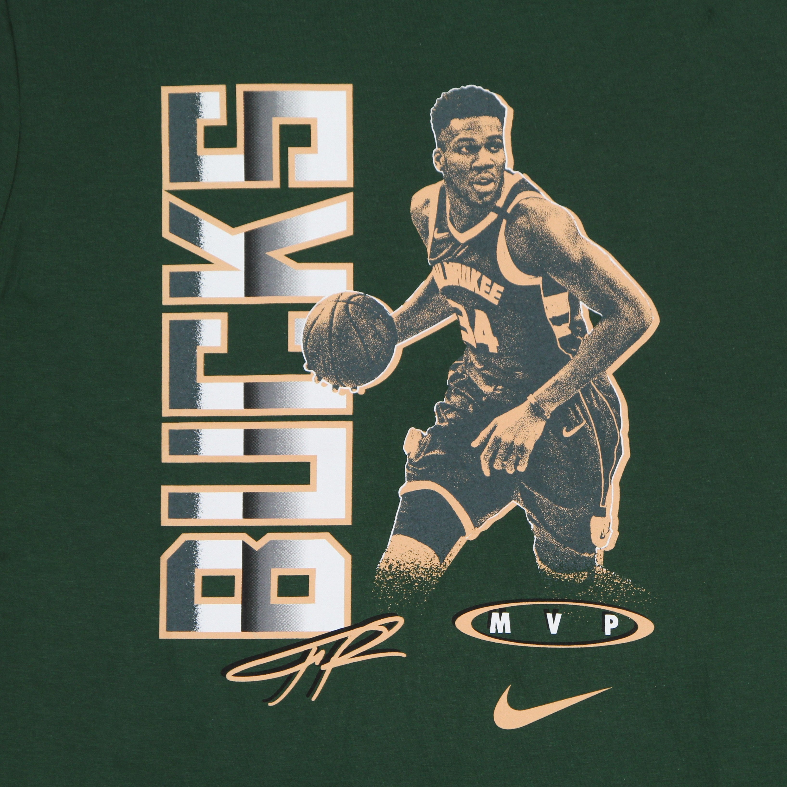 Nike Nba, Maglietta Uomo Nba Select Tee Es Mvp Giannis Antetokounmpo Milbuc, 