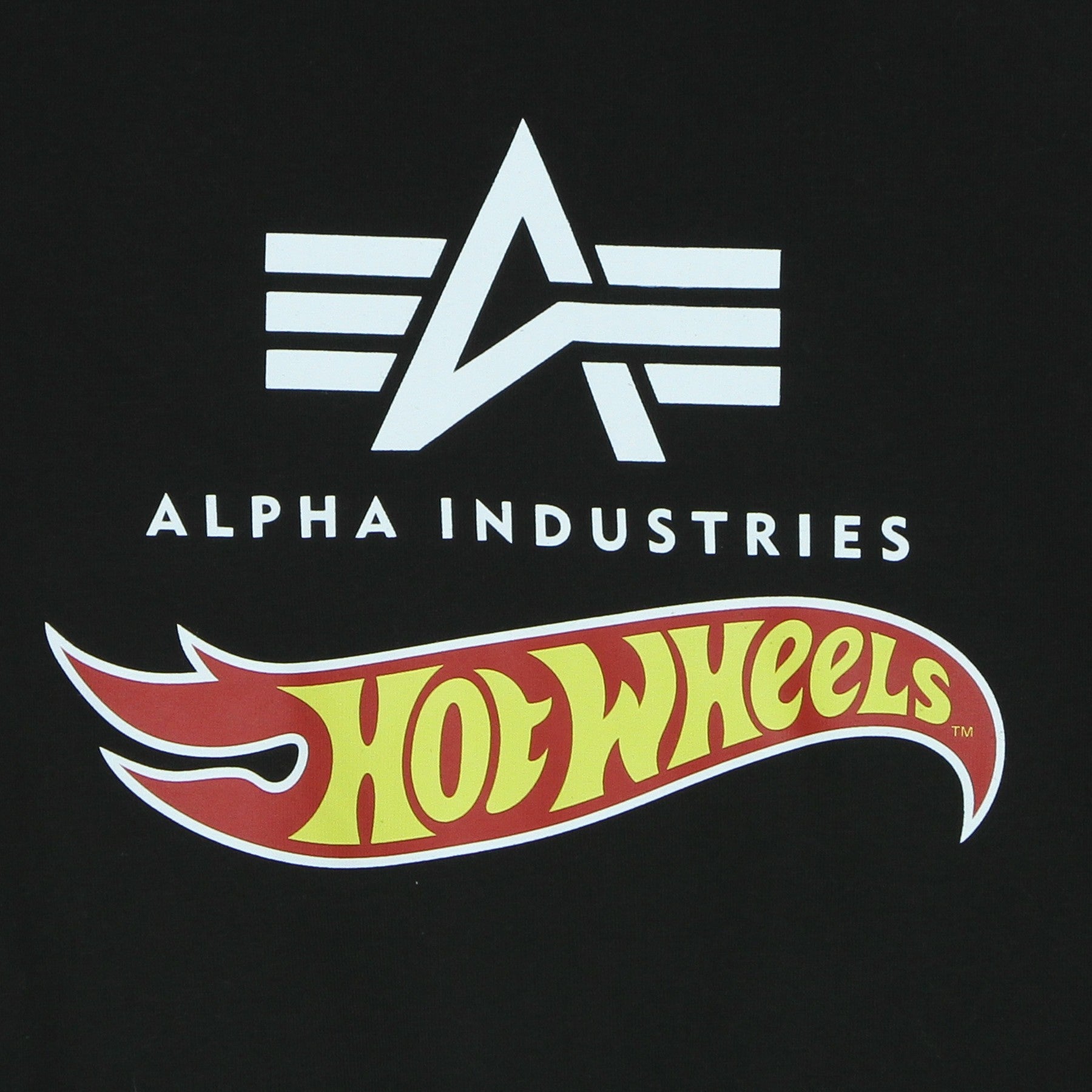 Felpa Girocollo Uomo Hot Wheels Flag Sweater Black