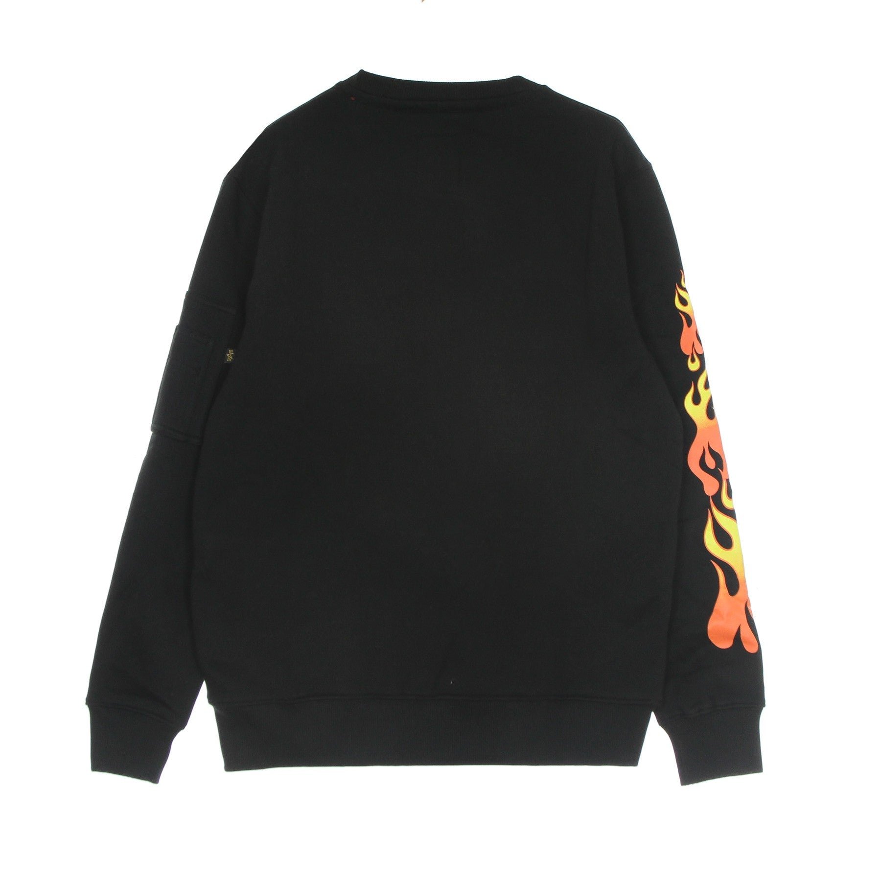 Flame Sweater X Hot Wheels Men's Crewneck Sweatshirt Black