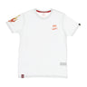 Alpha Industries, Maglietta Uomo Flame Tee X Hot Wheels, White