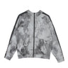 Nike, Giacca Tuta Cappuccio Donna Sportswear Icon Clash Jacket Mesh All Over Print, Smoke Grey/iron Grey