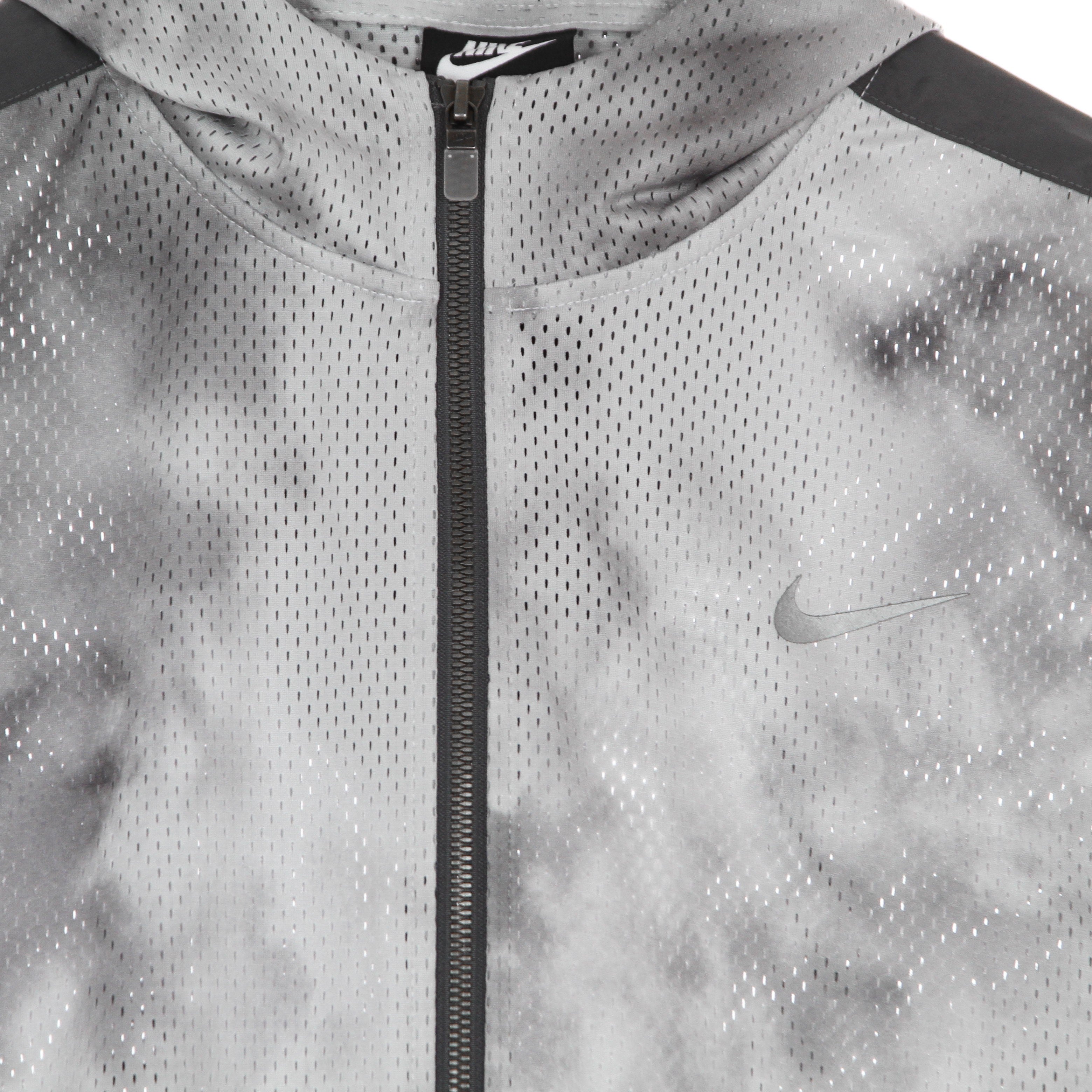 Nike, Giacca Tuta Cappuccio Donna Sportswear Icon Clash Jacket Mesh All Over Print, 