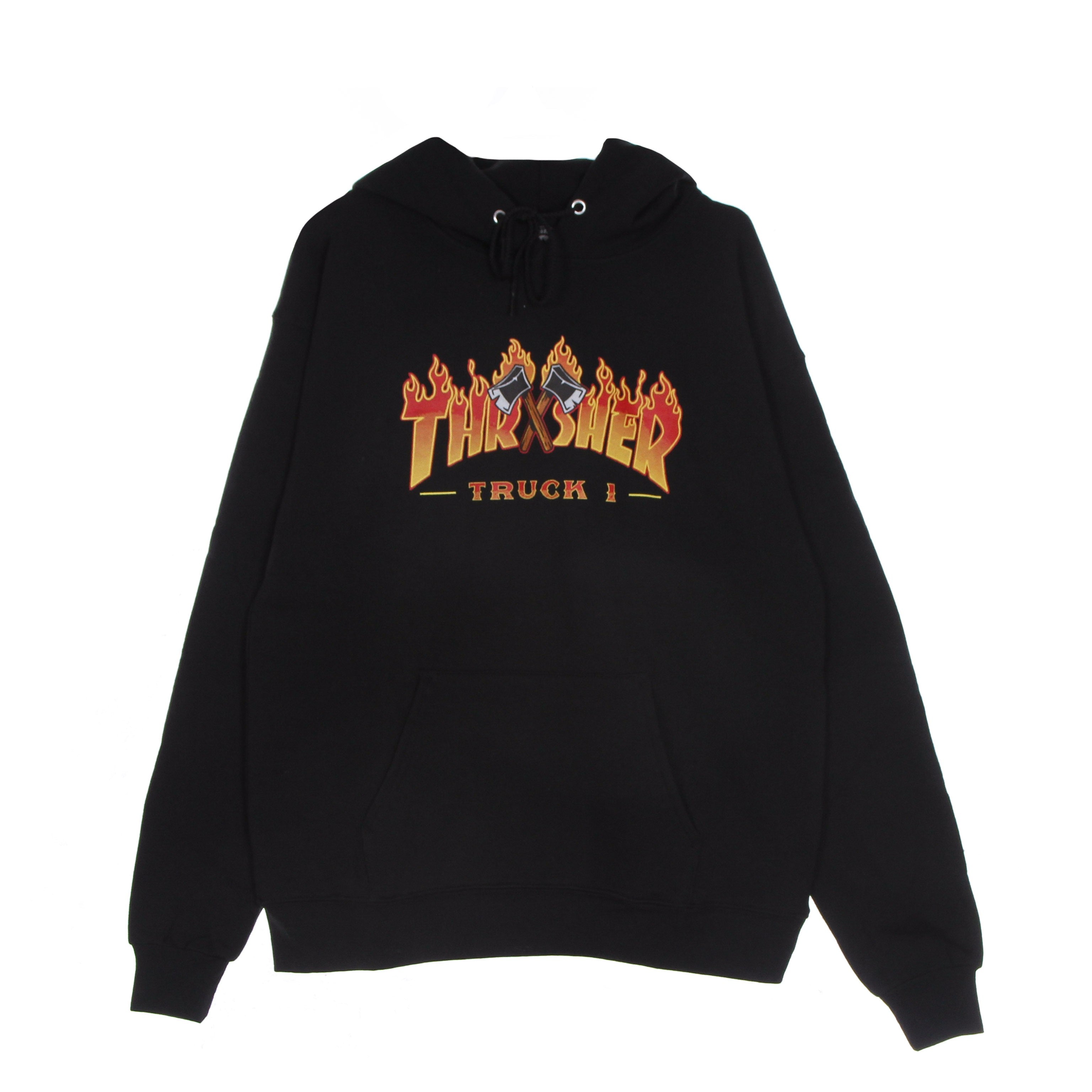 Thrasher, Felpa Cappuccio Uomo Truck 1 Hood, Black