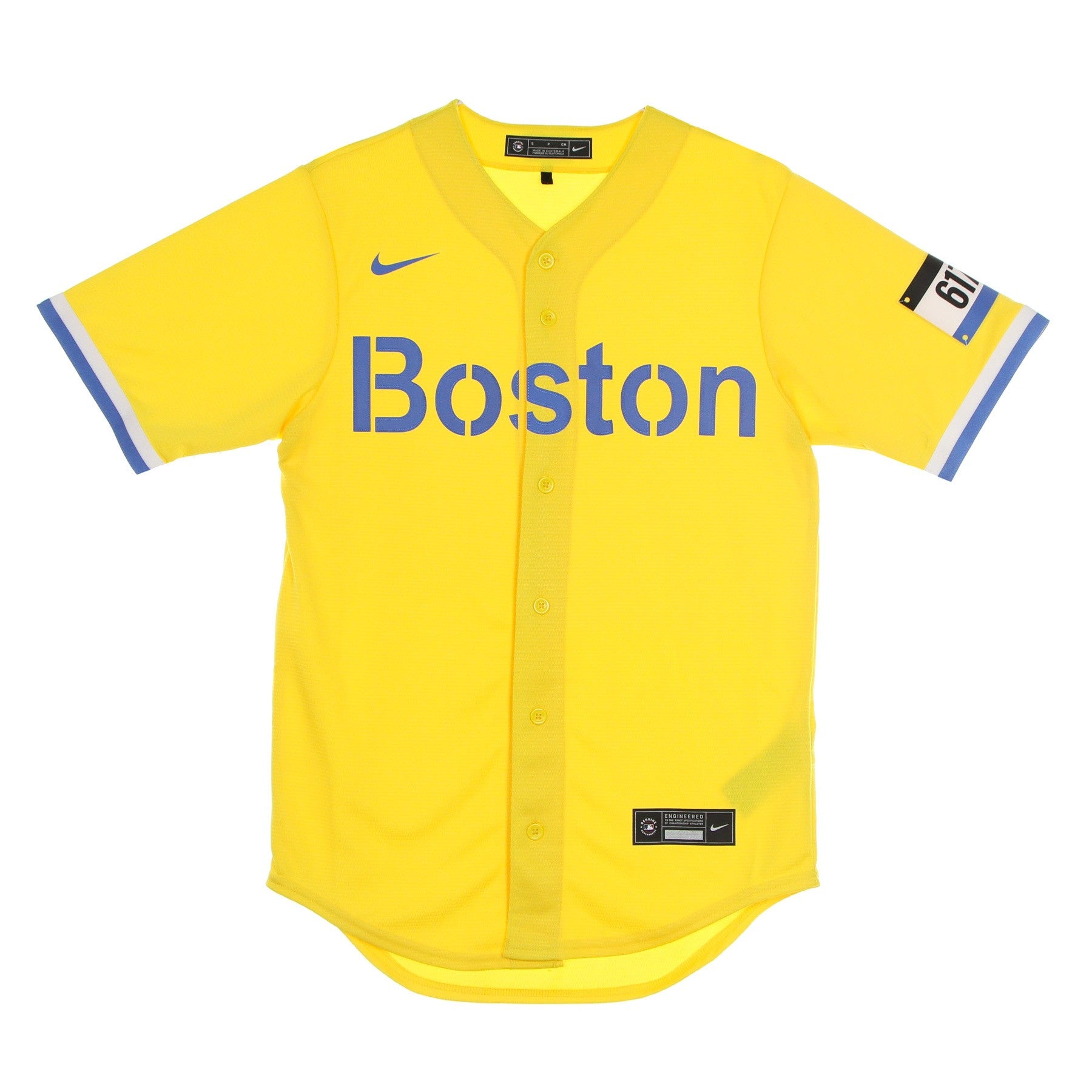 Nike Mlb, Casacca Baseball Uomo Mlb Official Replica Jersey City Connect Bosred, Yellow