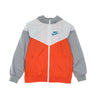 Nike, Giacca A Vento Ragazzo Windrunner Jacket Hooded, Turf Orange/white/wolf Grey/aquamarine