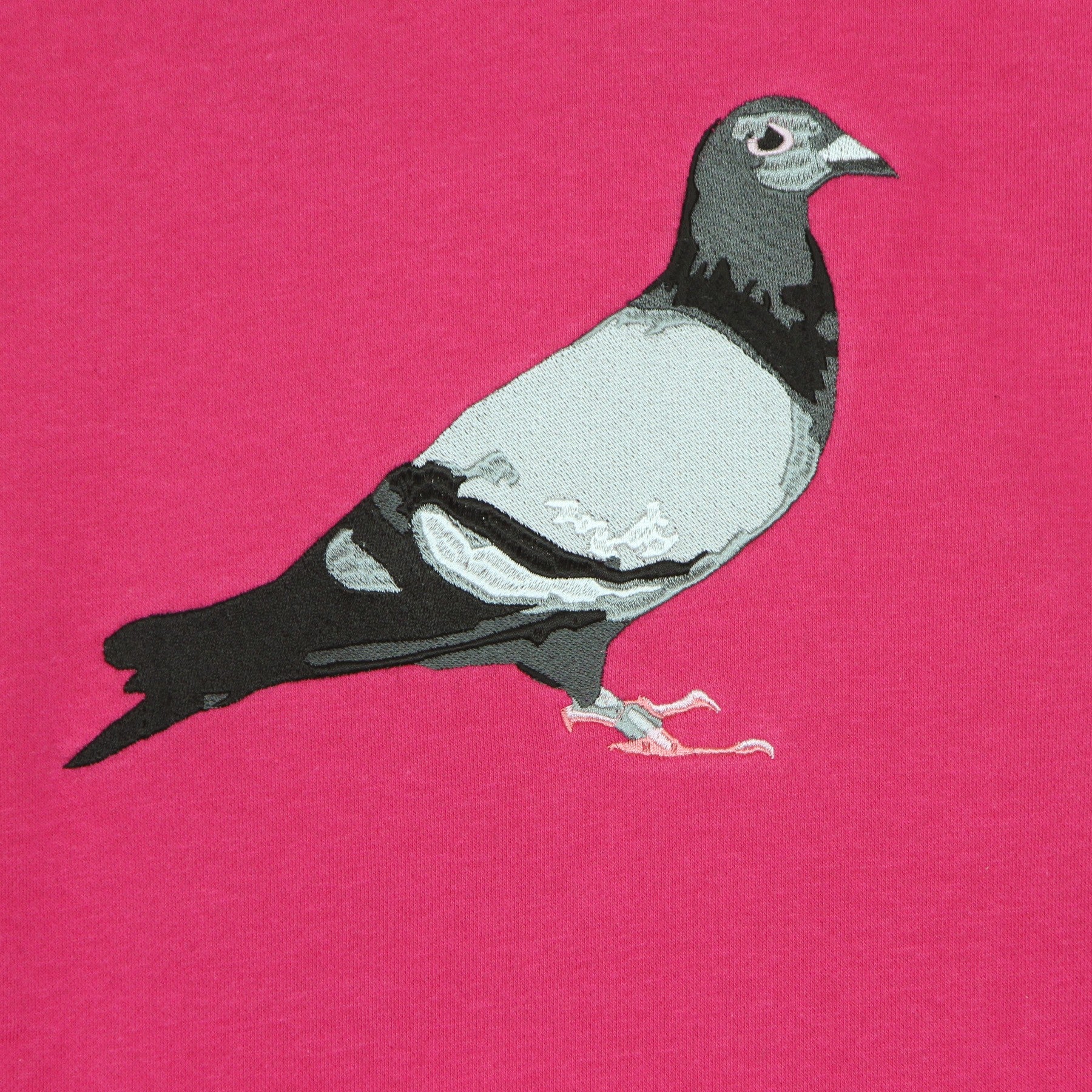 Felpa Cappuccio Uomo Pigeon Logo Hoodie Ruby Pink