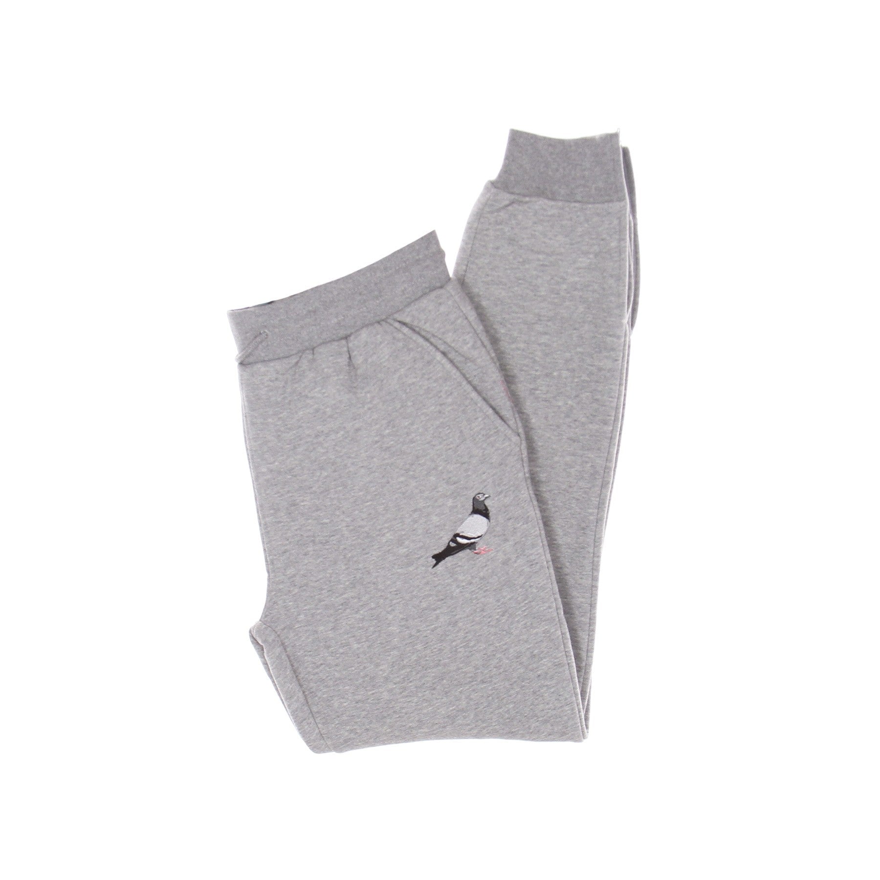 Men's Fleece Tracksuit Pants Pigeon Logo Sweatpant Heather Grey