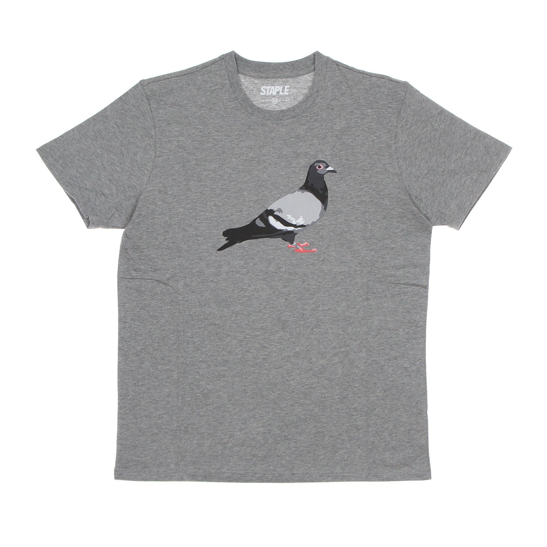 Staple, Maglietta Uomo Pigeon Logo Tee, Heather Grey