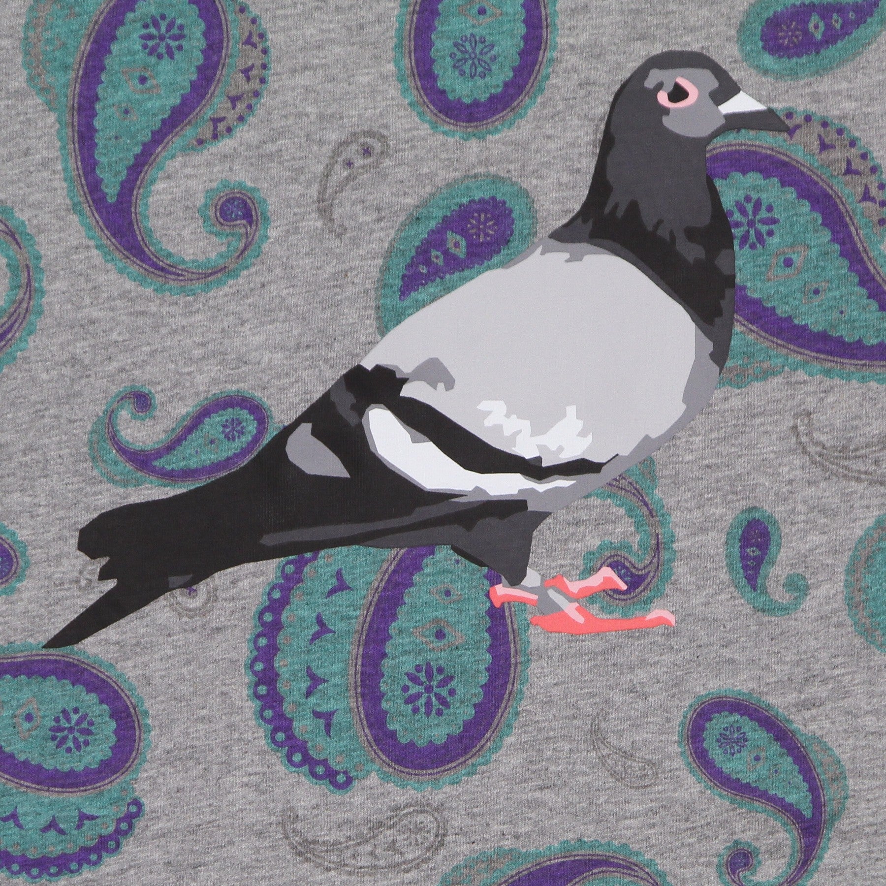 Maglietta Uomo Pigeon Logo Tee Teal