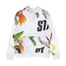 Staple, Felpa Cappuccio Uomo Paradise Aop Hoodie, White