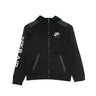 Nike, Felpa Cappuccio Zip Ragazzo B Nsw Nike Air Fz, Black/dk Smoke Grey/white