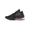 Nike Nba, Scarpa Basket Uomo Lebron Xviii Low, Black/white/university Red