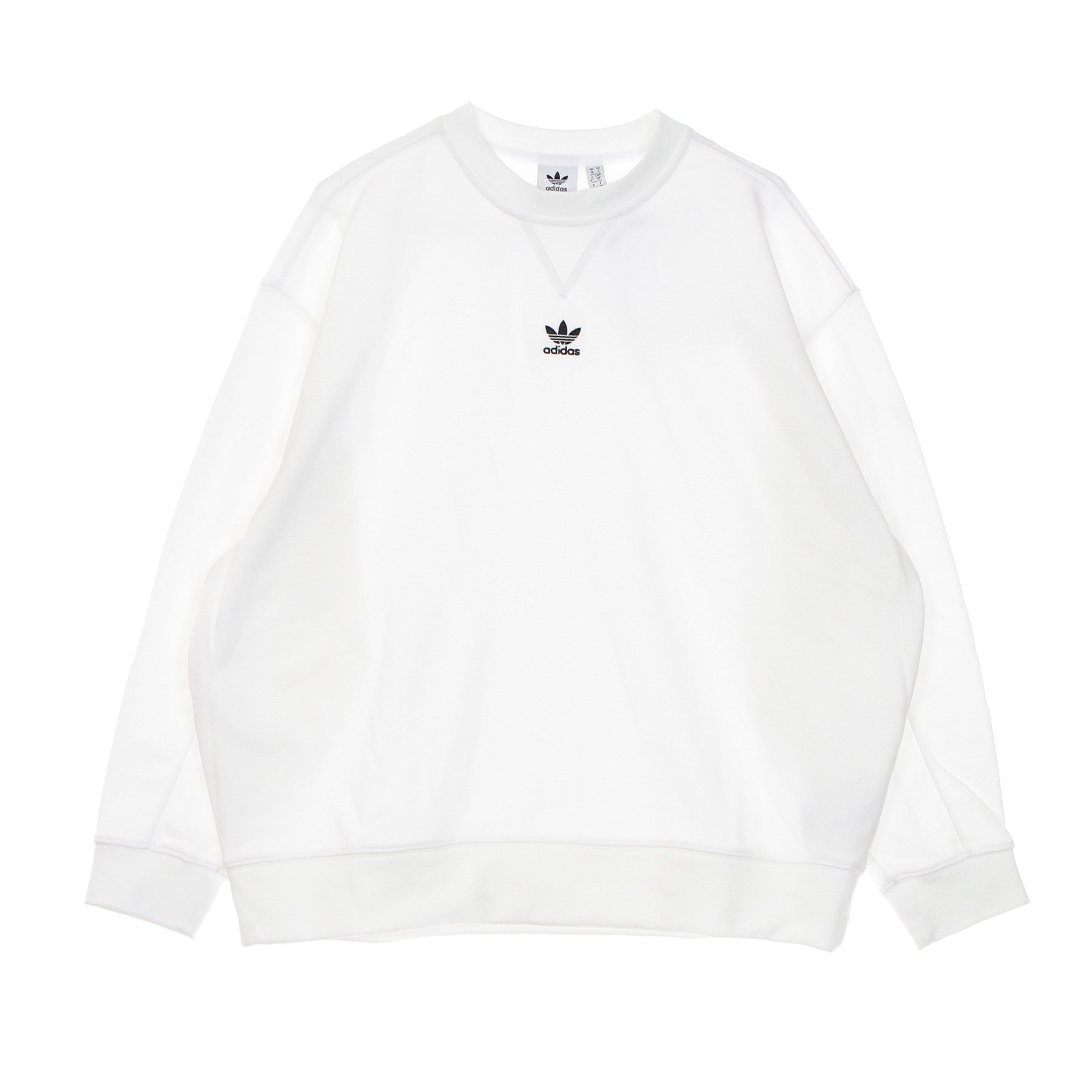 Adidas, Felpa Leggera Girocollo Donna Sweatshirt, White