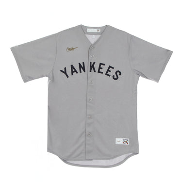 Casacca Baseball Uomo Mlb Official Cooperstown Jersey Neyyan Dugout Grey
