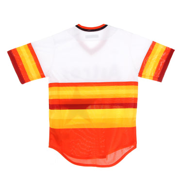 Casacca Baseball Uomo Mlb Official Cooperstown Jersey Houast White/rainbow