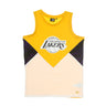 New Era, Canotta Uomo Nba Oil Slick Tank Loslak, Authentic Gold/white
