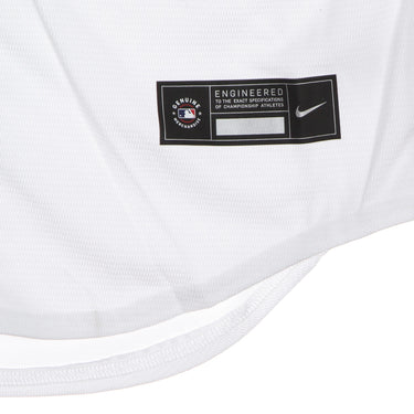 Nike Mlb, Casacca Baseball Uomo Mlb Official Replica  Jersey Atlbra Home, White