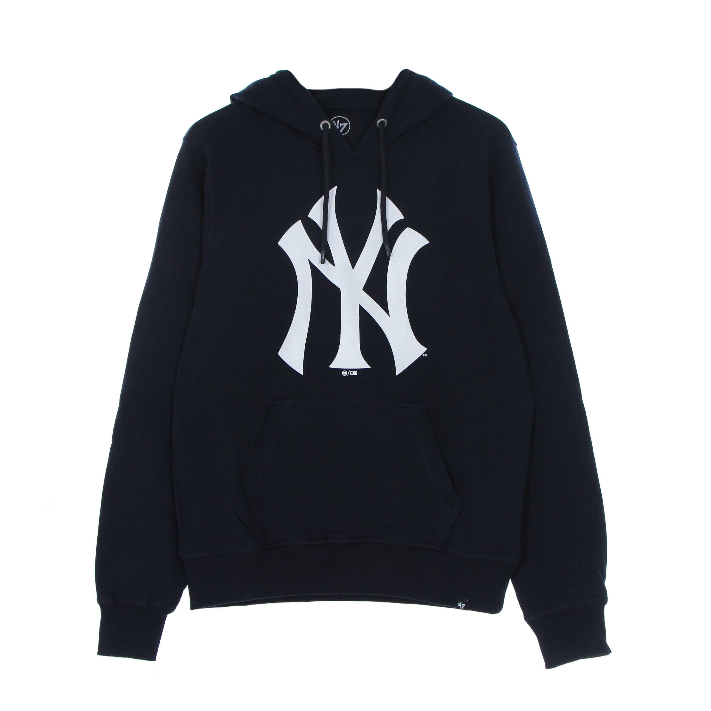 47 Brand, Felpa Leggera Cappuccio Uomo Mlb Imprint Helix Pullover Hoodie Neyyan, Fall Navy