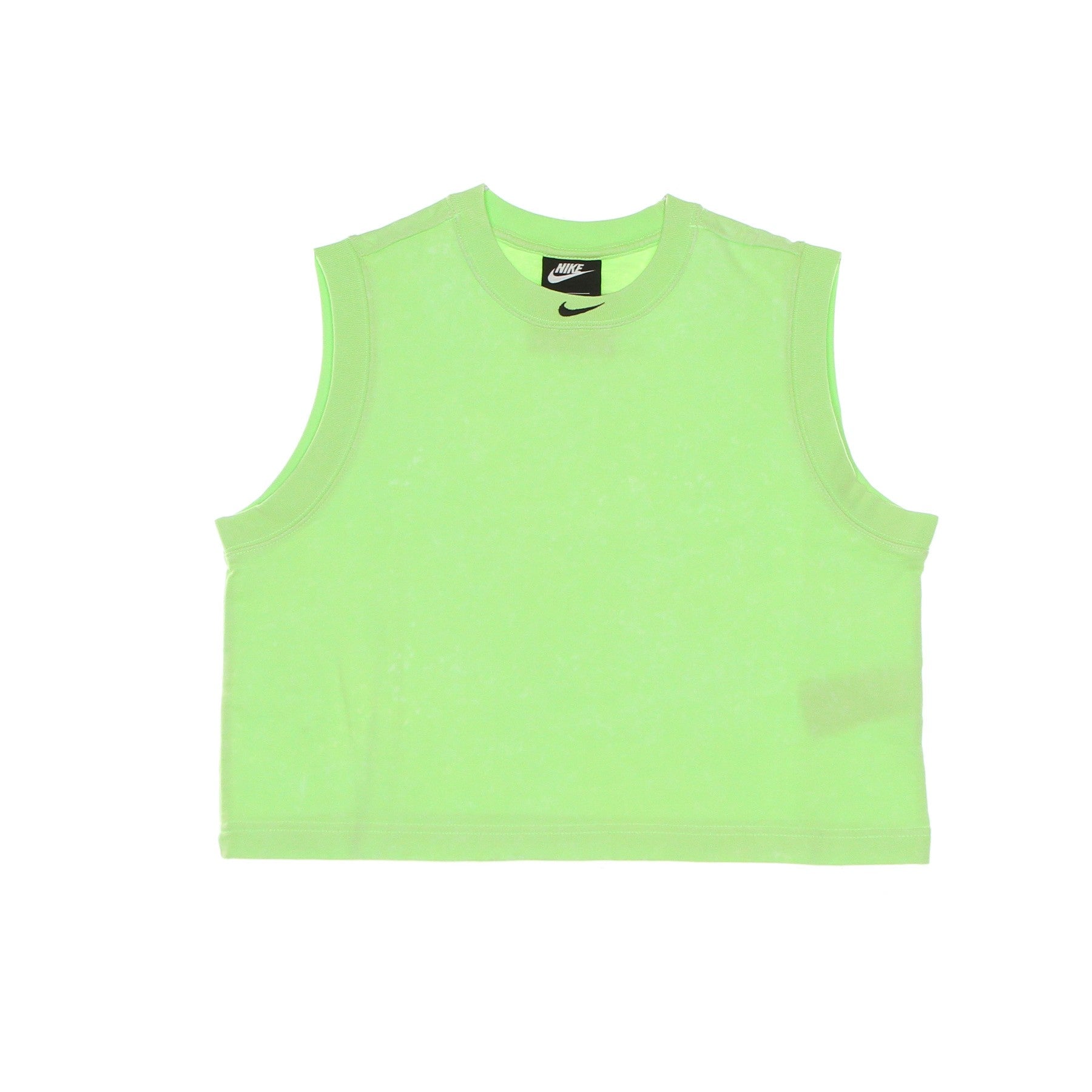 Nike, Top Donna Sportswear Wash Tank Top, Ghost Green/black