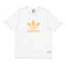 Adidas, Maglietta Uomo Adicolor Trefoil Classic T-shirt, White/hazy Orange