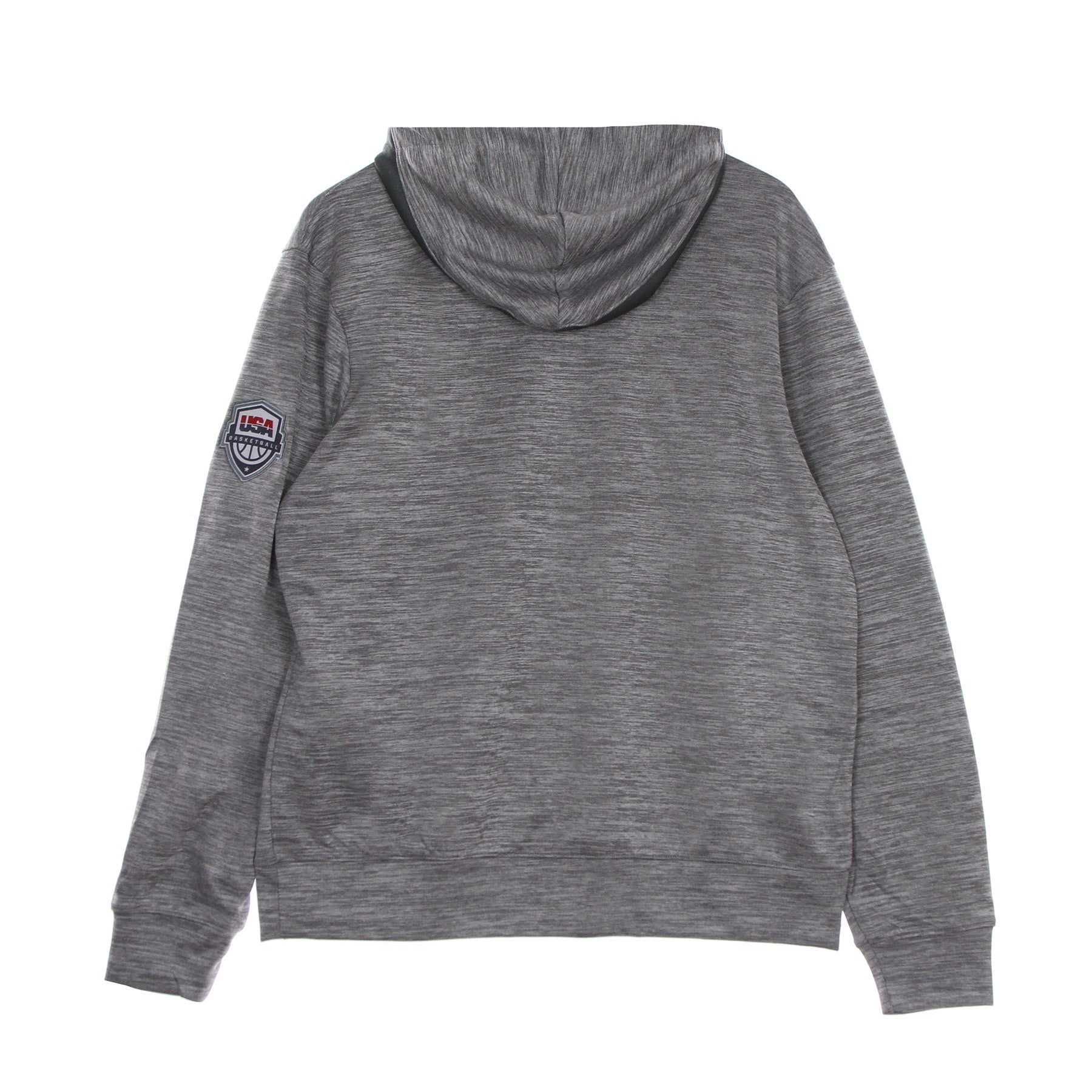 Nike Nba, Felpa Leggera Cappuccio Uomo Olympics Nike Spotlight Hoodie Pullover Usa, Dk Grey Heather/dark Grey