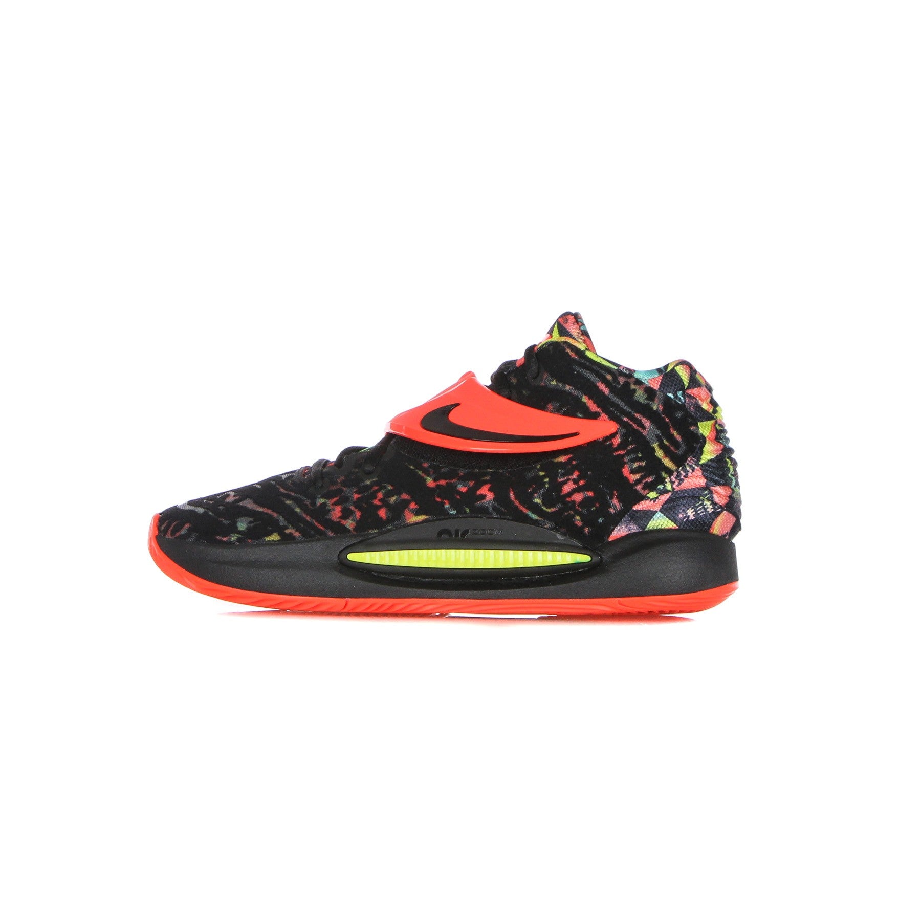 Nike Nba, Scarpa Basket Uomo Kd14, Black/bright Crimson/yellow Strike