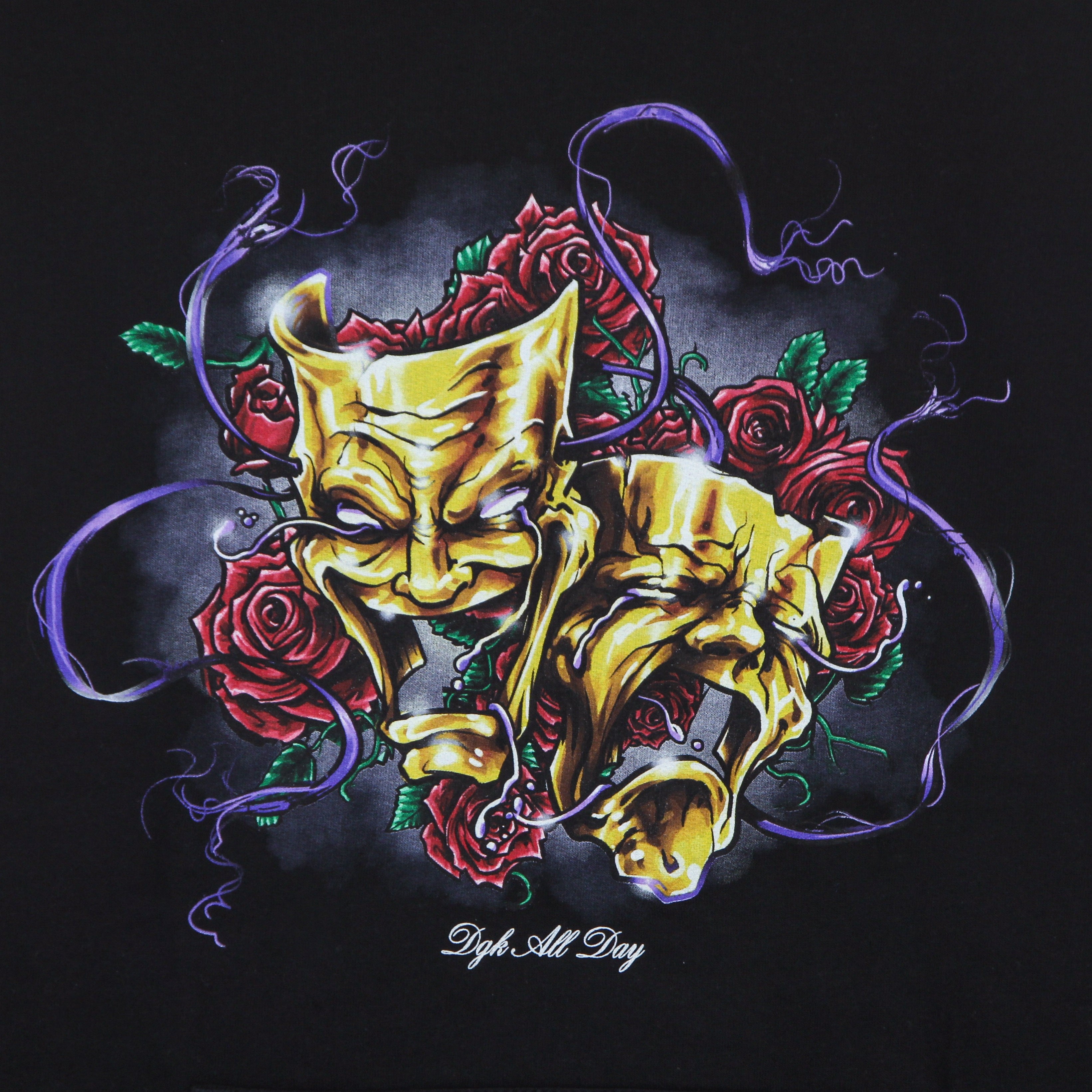 Dgk, Felpa Cappuccio Uomo Golden Faces Hood Fleece, 