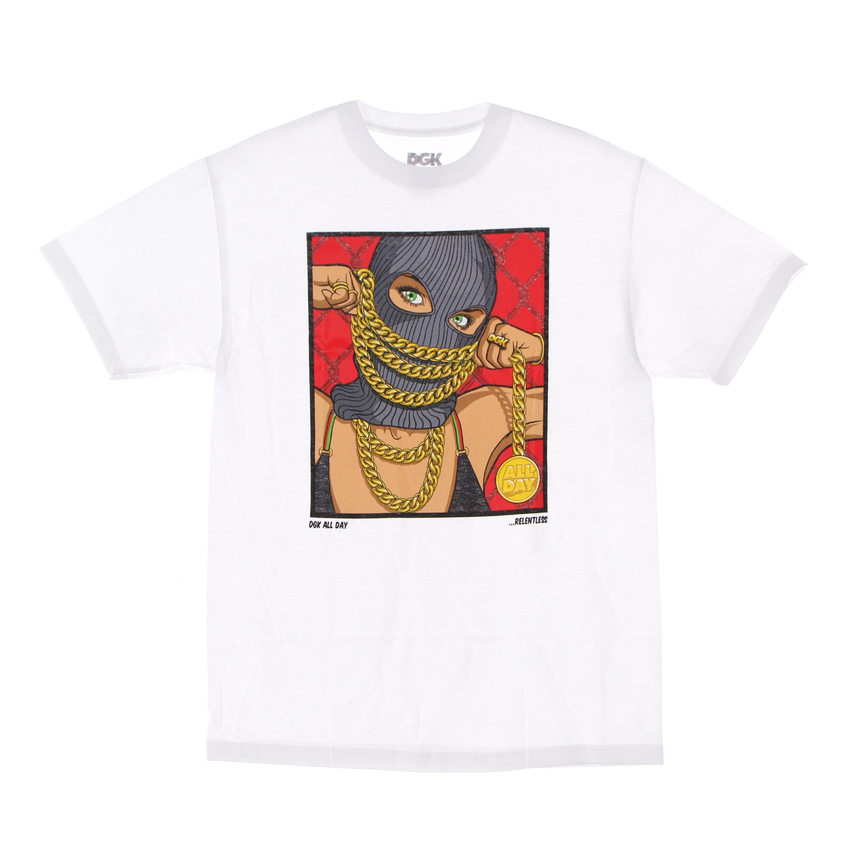 Dgk, Maglietta Uomo Chained Tee, White