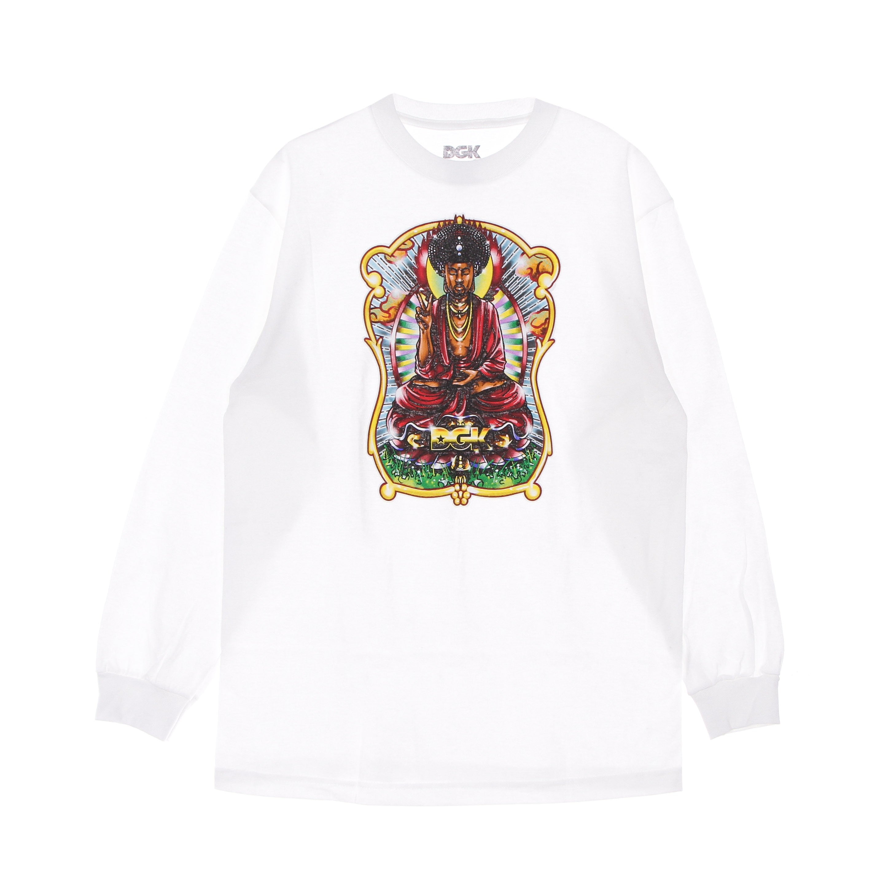 Dgk, Maglietta Manica Lunga Uomo Buddha L/s, White