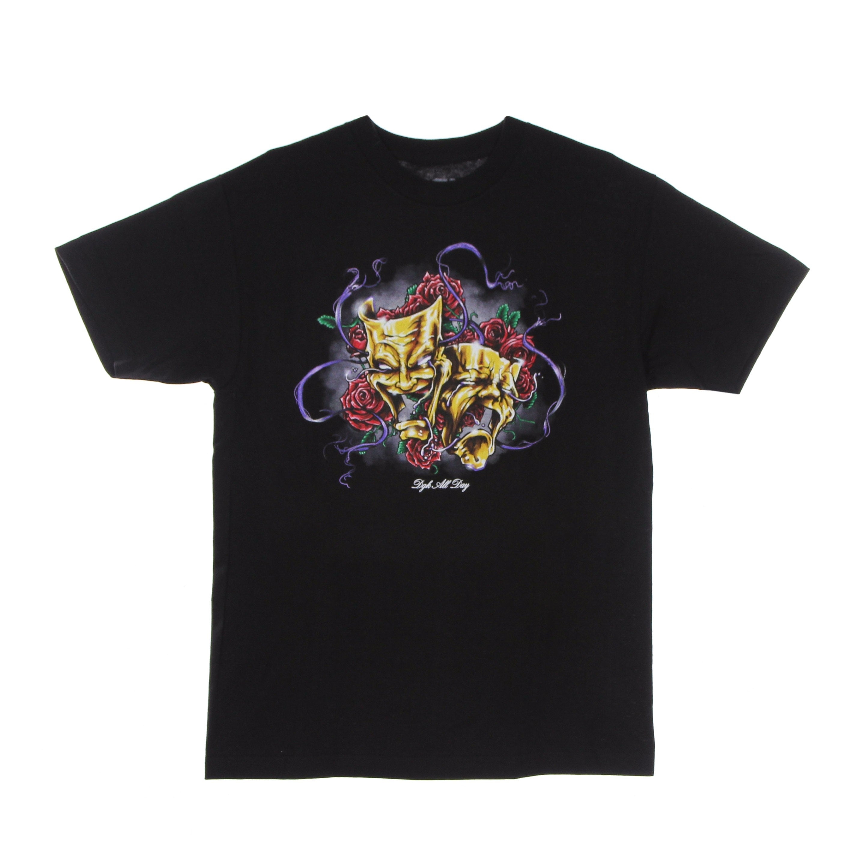 Dgk, Maglietta Uomo Golden Faces Tee, Black