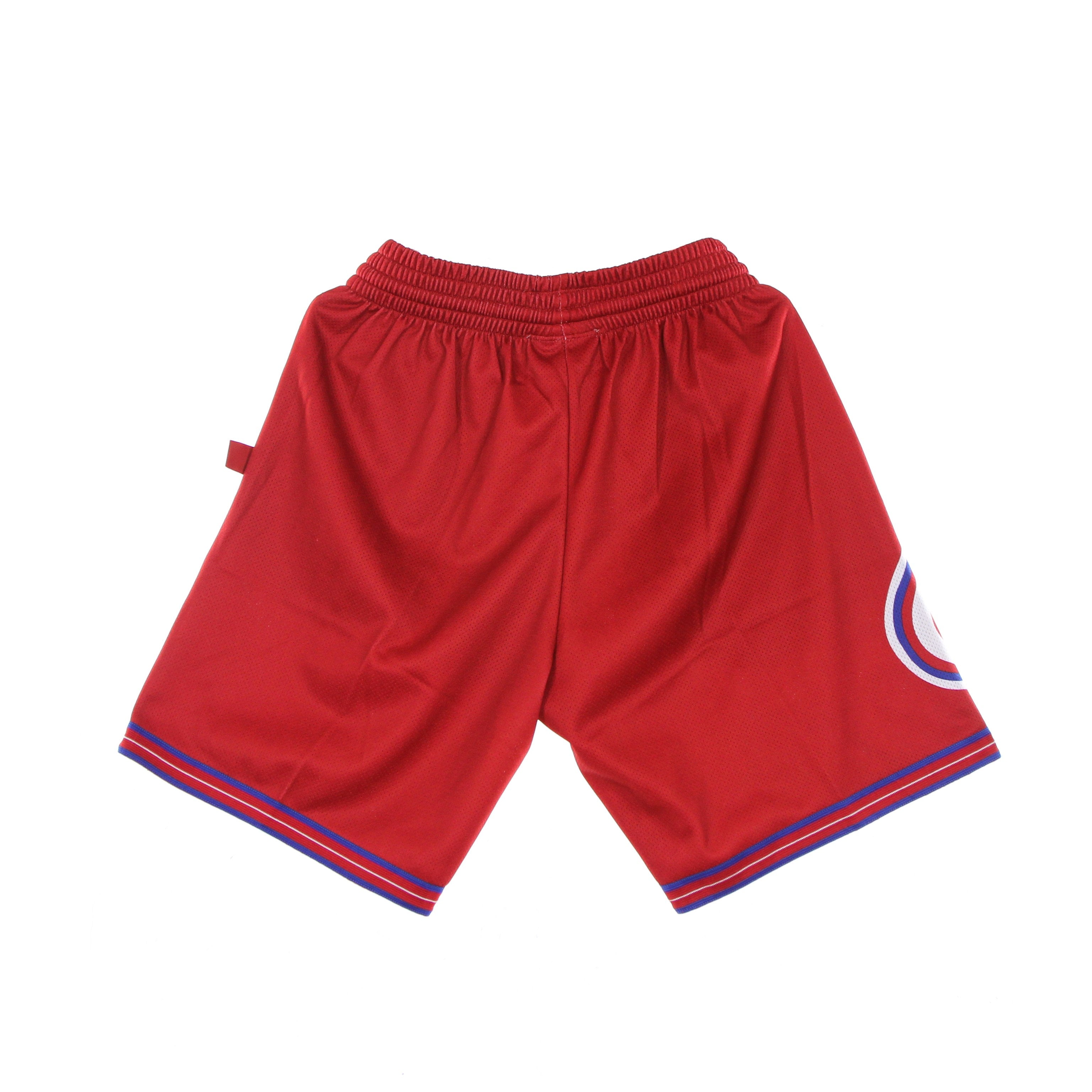 Mitchell & Ness, Pantaloncino Tipo Basket Uomo Nba Big Face Blown Out Fashion Short Hardwood Classics Phi76e, 