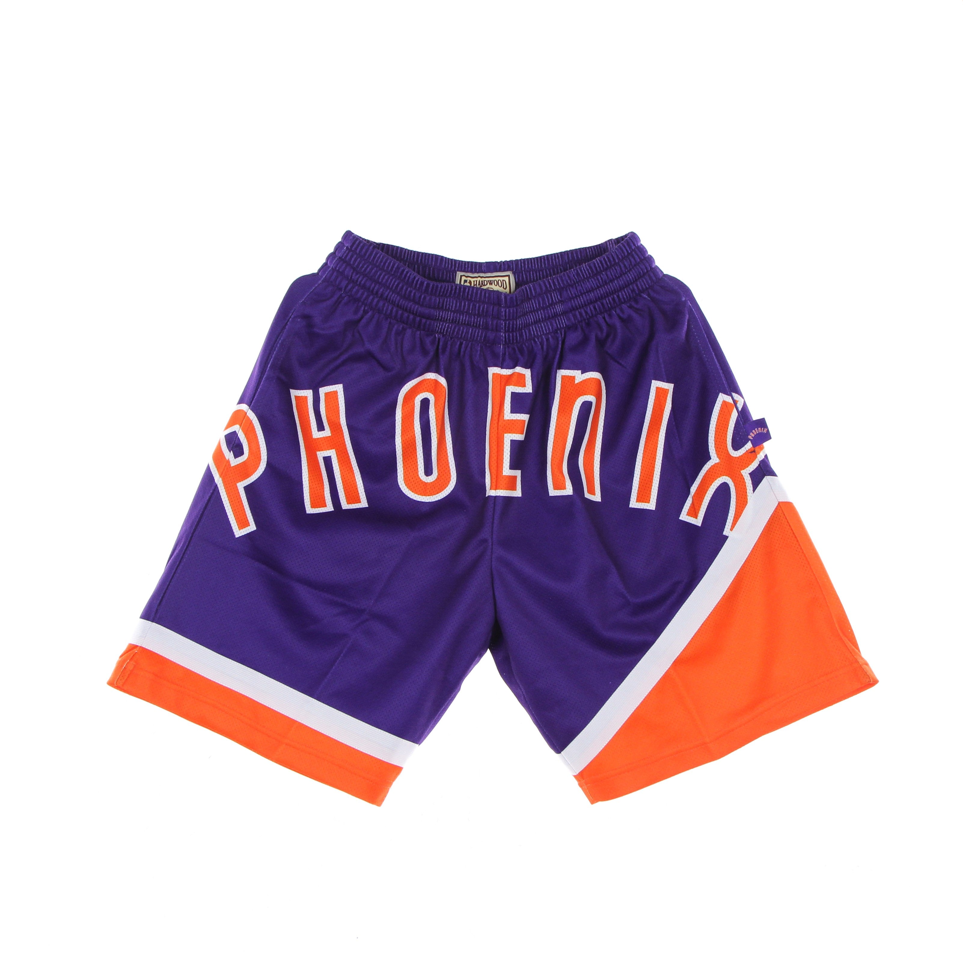 Mitchell & Ness, Pantaloncino Tipo Basket Uomo Nba Big Face Blown Out Fashion Short Hardwood Classics Phosun, Purple/original Team Colors