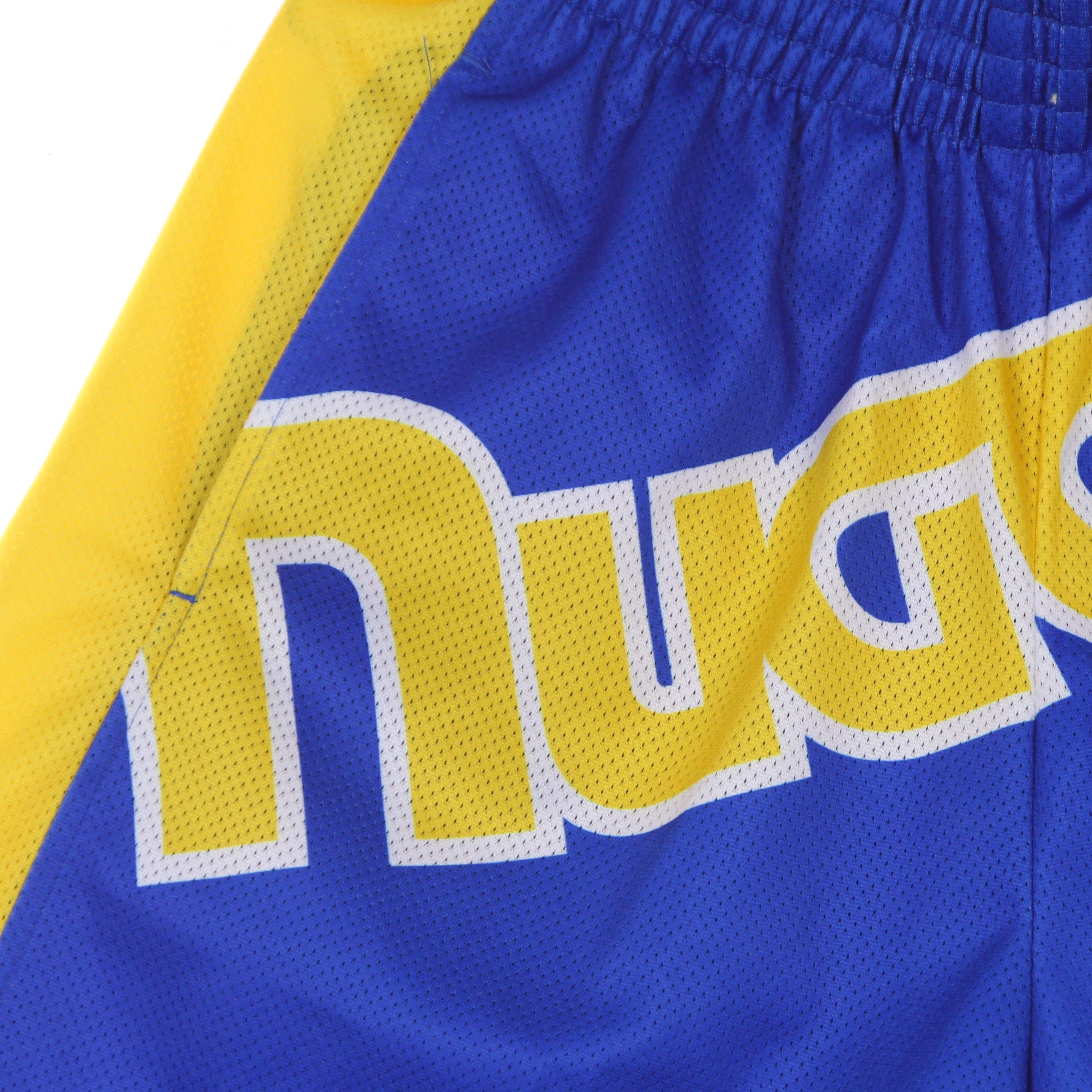 Mitchell & Ness, Pantaloncino Tipo Basket Uomo Nba Big Face Blown Out Fashion Short Hardwood Classics Dennug, 