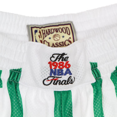 Pantaloncino Tipo Basket Uomo Nba Big Face Blown Out Fashion Short Hardwood Classics Boscel White/original Team Colors