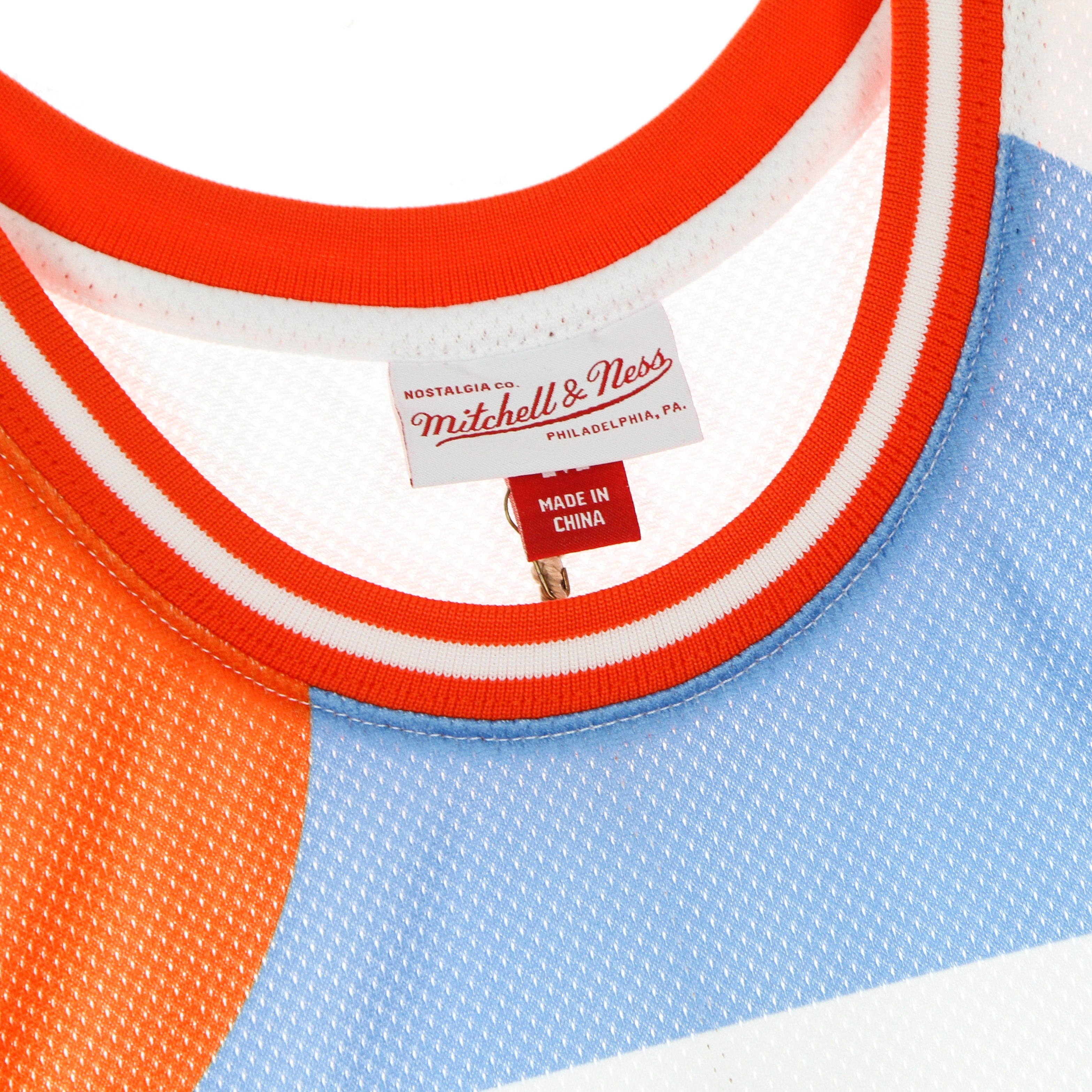 Mitchell & Ness, Canotta Tipo Basket Uomo Nba Big Face Blown Out Fashion Jersey Hardwood Classics Sadcli, 