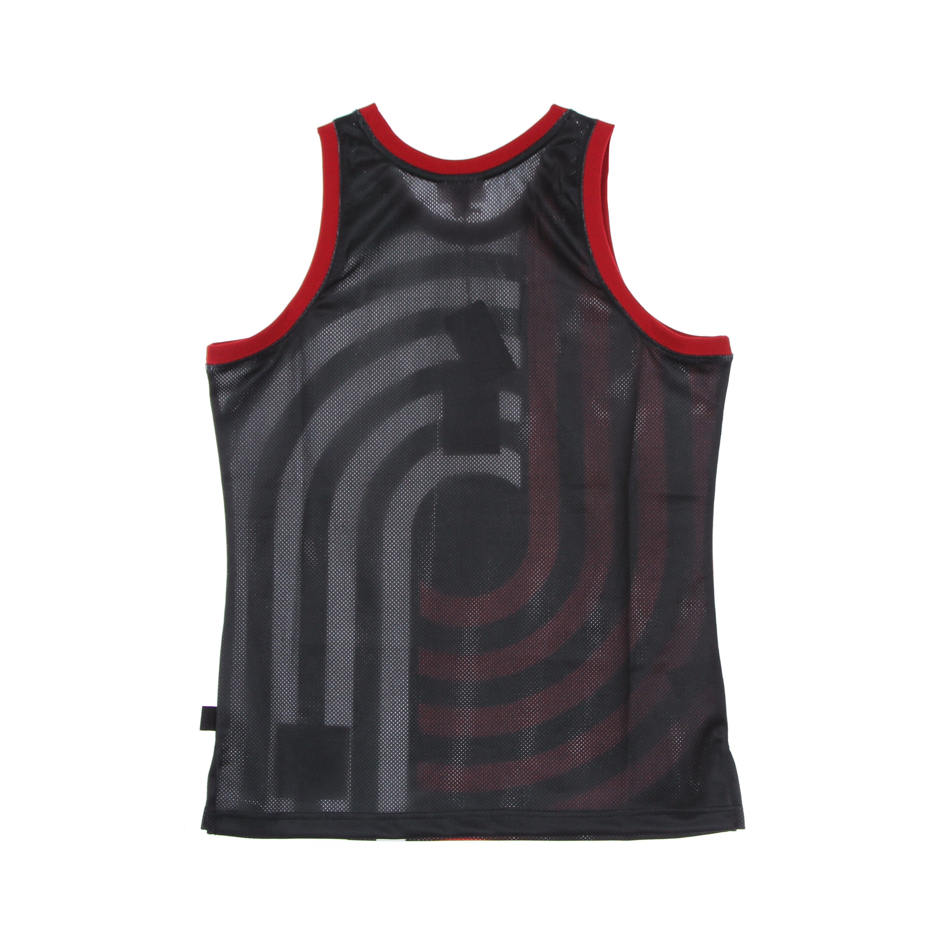 Mitchell & Ness, Canotta Tipo Basket Uomo Nba Big Face Blown Out Fashion Jersey Hardwood Classics Porbla, 