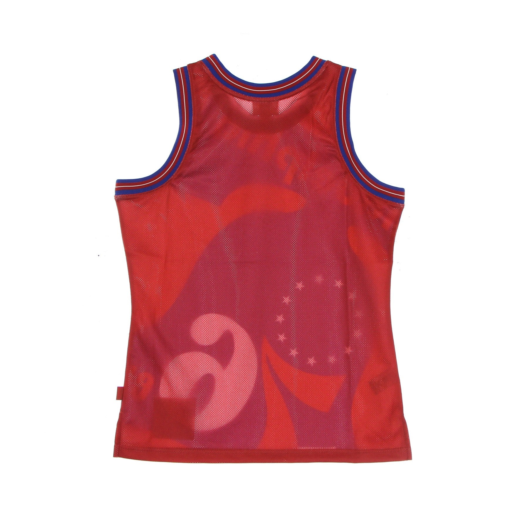 Mitchell & Ness, Canotta Tipo Basket Uomo Nba Big Face Blown Out Fashion Jersey Hardwood Classics Phi76e, 