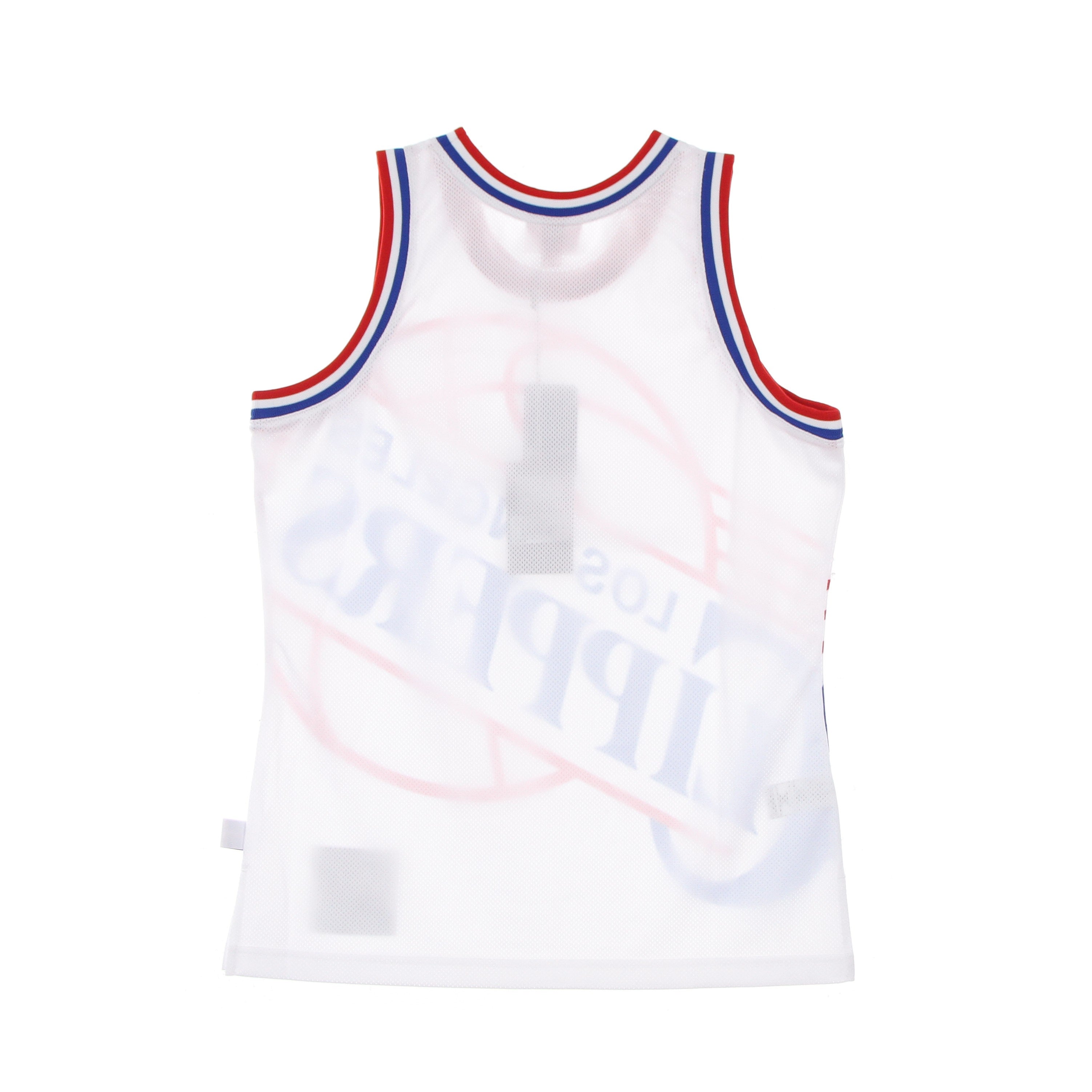 Mitchell & Ness, Canotta Tipo Basket Uomo Nba Big Face Blown Out Fashion Jersey Hardwood Classics Loscli, 