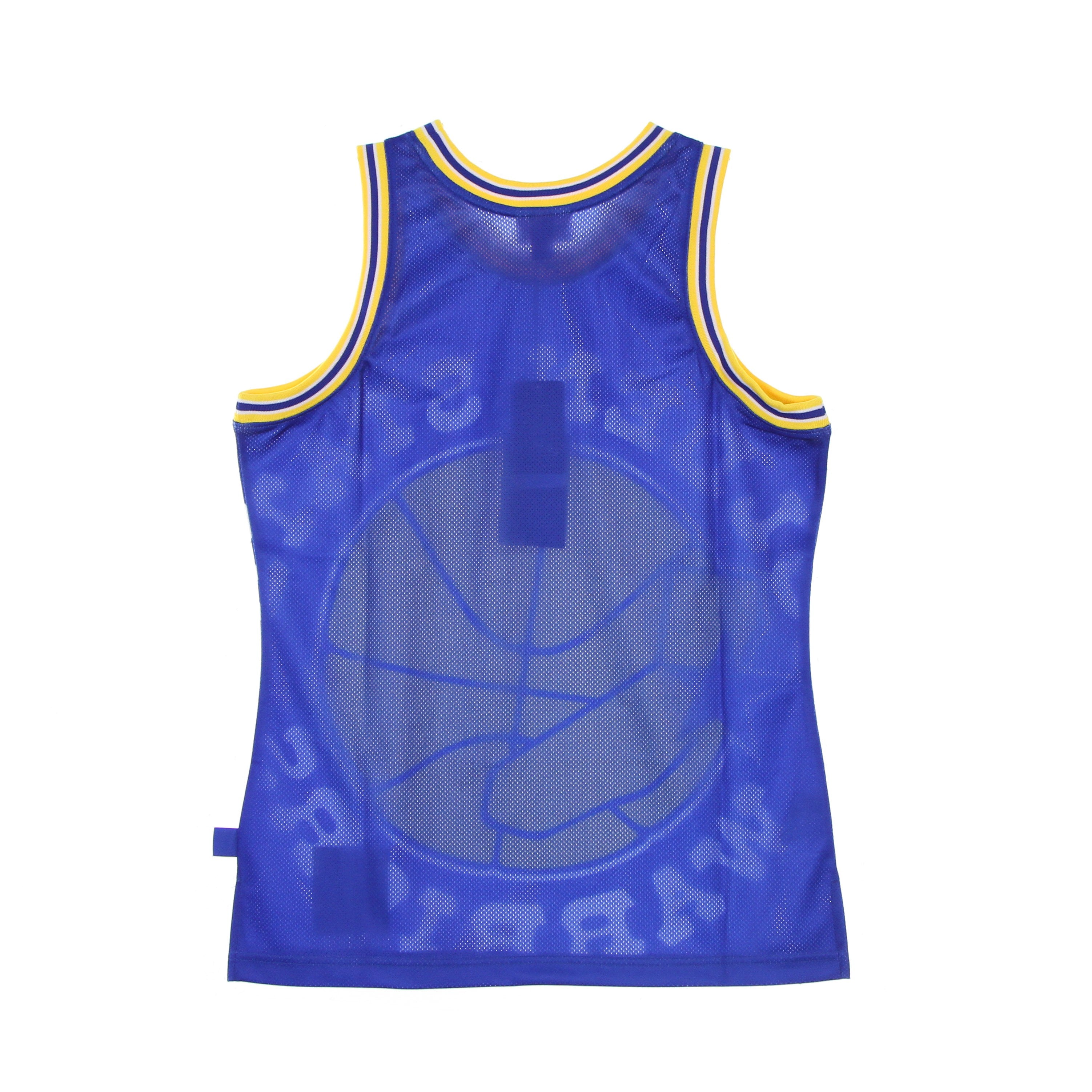 Mitchell & Ness, Canotta Tipo Basket Uomo Nba Big Face Blown Out Fashion Jersey Hardwood Classics Golwar, 