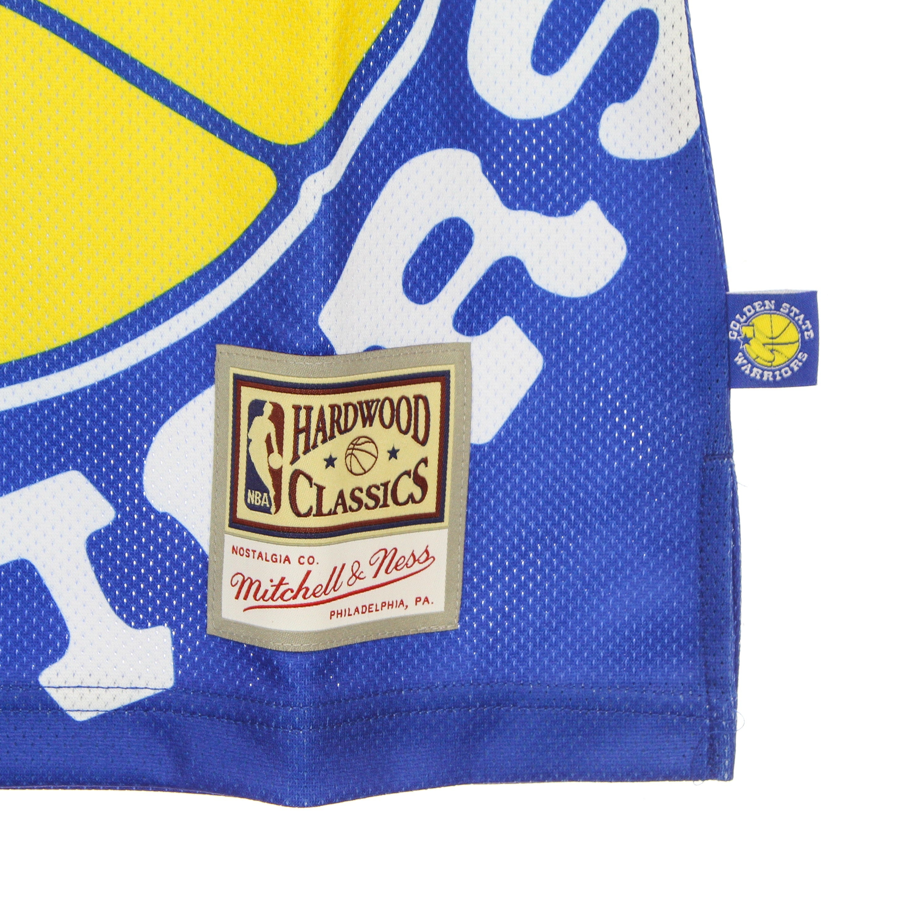 Mitchell & Ness, Canotta Tipo Basket Uomo Nba Big Face Blown Out Fashion Jersey Hardwood Classics Golwar, 