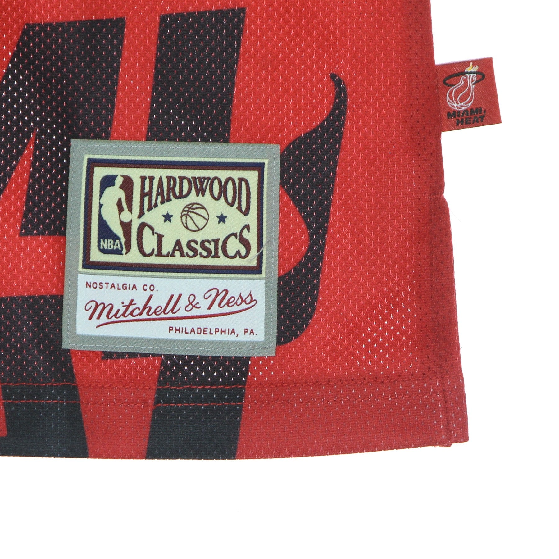 Mitchell & Ness, Canotta Tipo Basket Uomo Nba Big Face Blown Out Fashion Jersey Hardwood Classics Miahea, 
