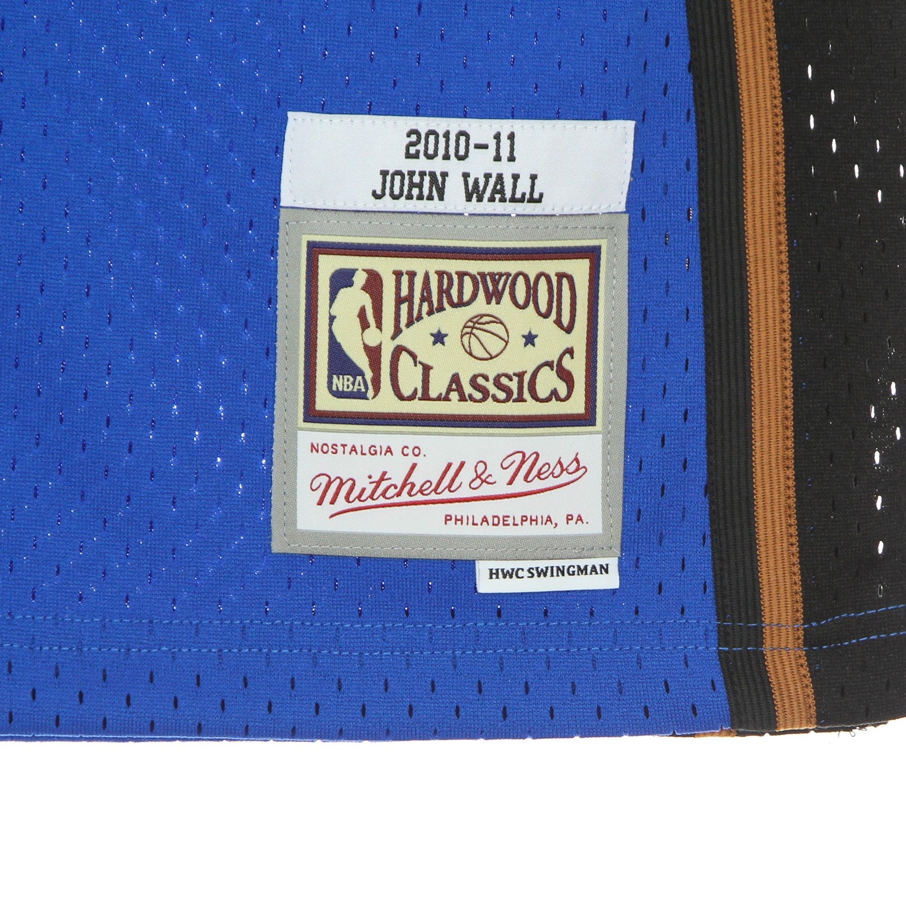 Mitchell & Ness, Canotta Basket Uomo Nba Swingman Jersey Hardwood Classics No 2 John Wall 2010-11 Waswiz, 